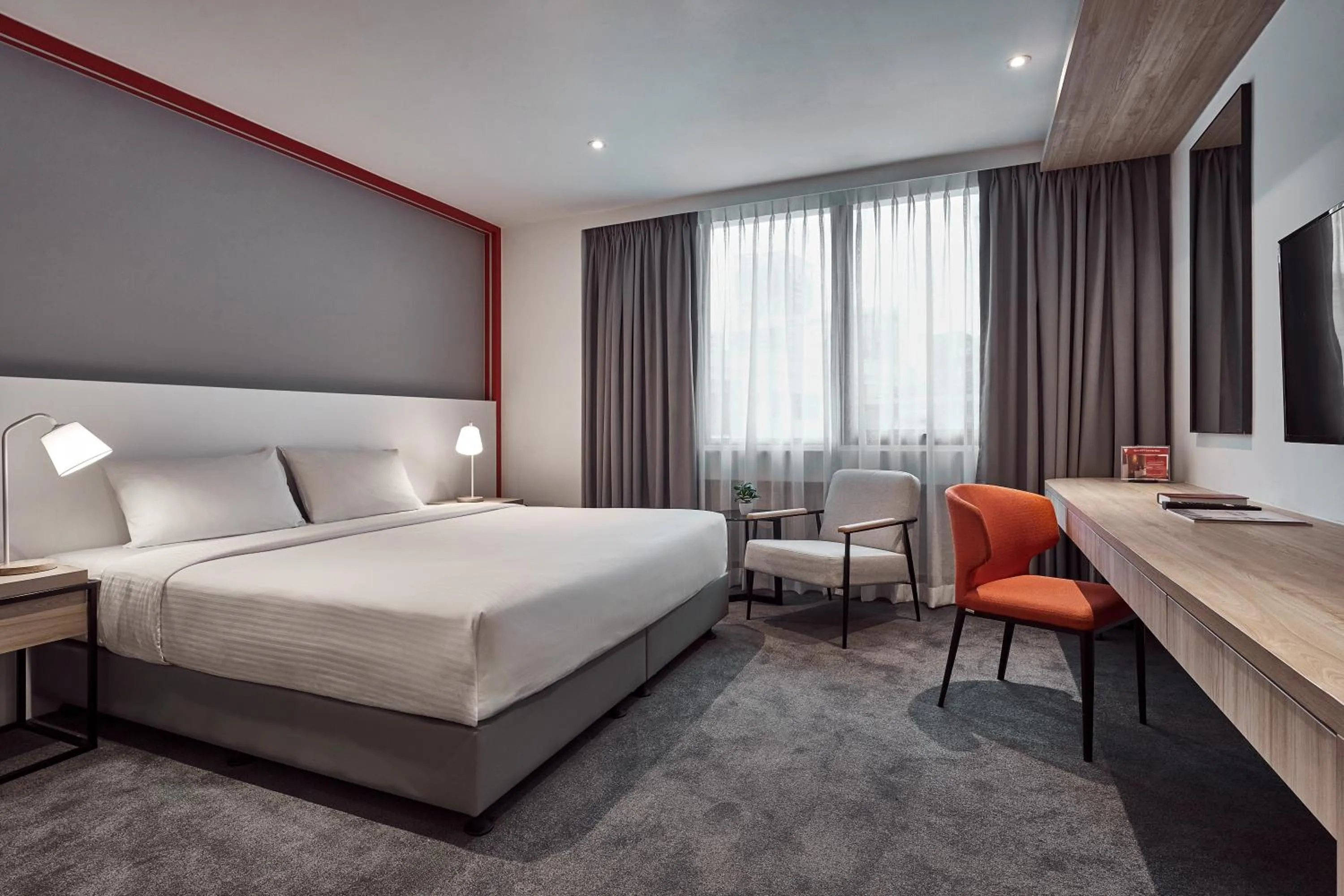 Bed in Metro Y Hotel Singapore