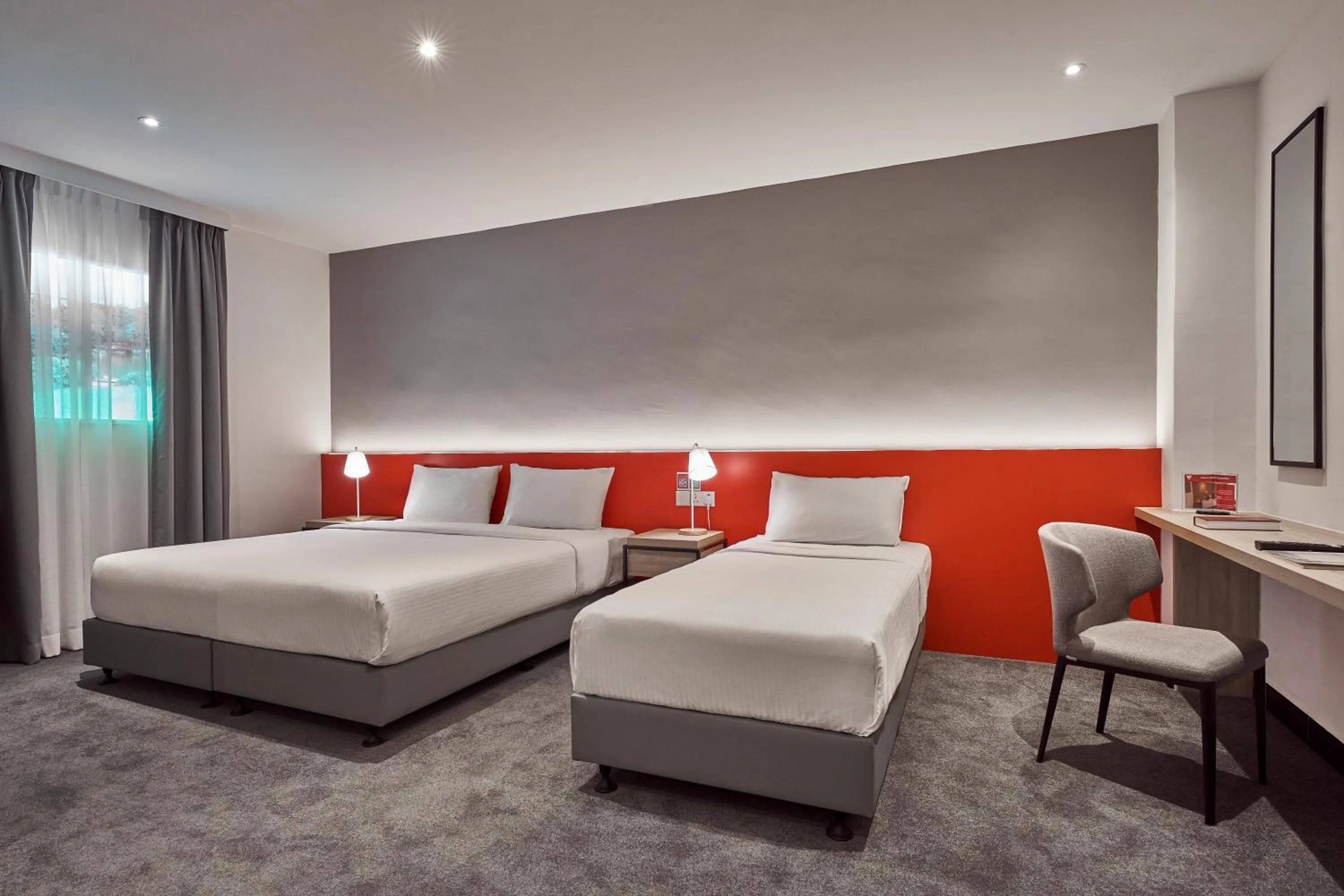 Bed in Metro Y Hotel Singapore