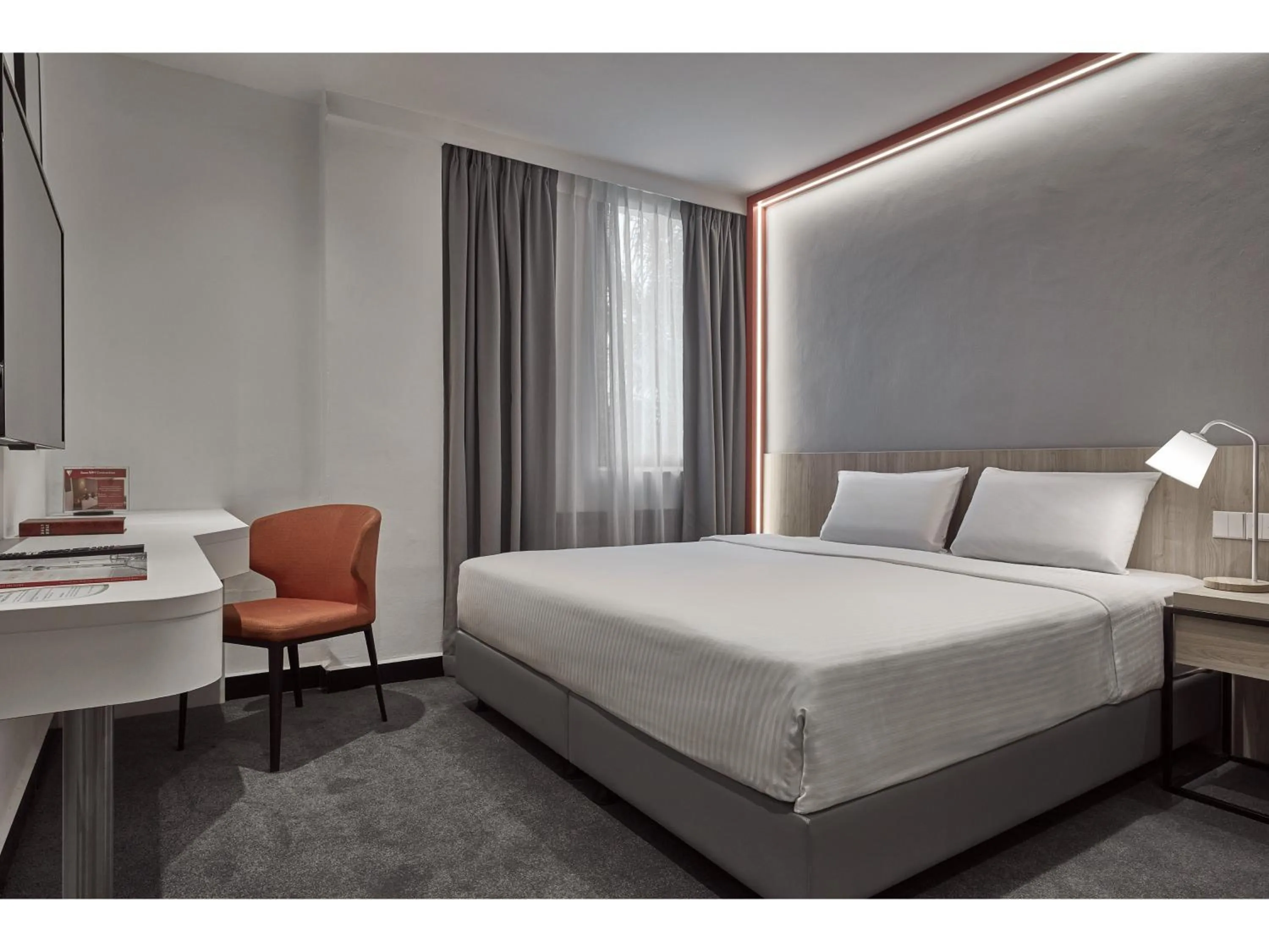 Bed in Metro Y Hotel Singapore