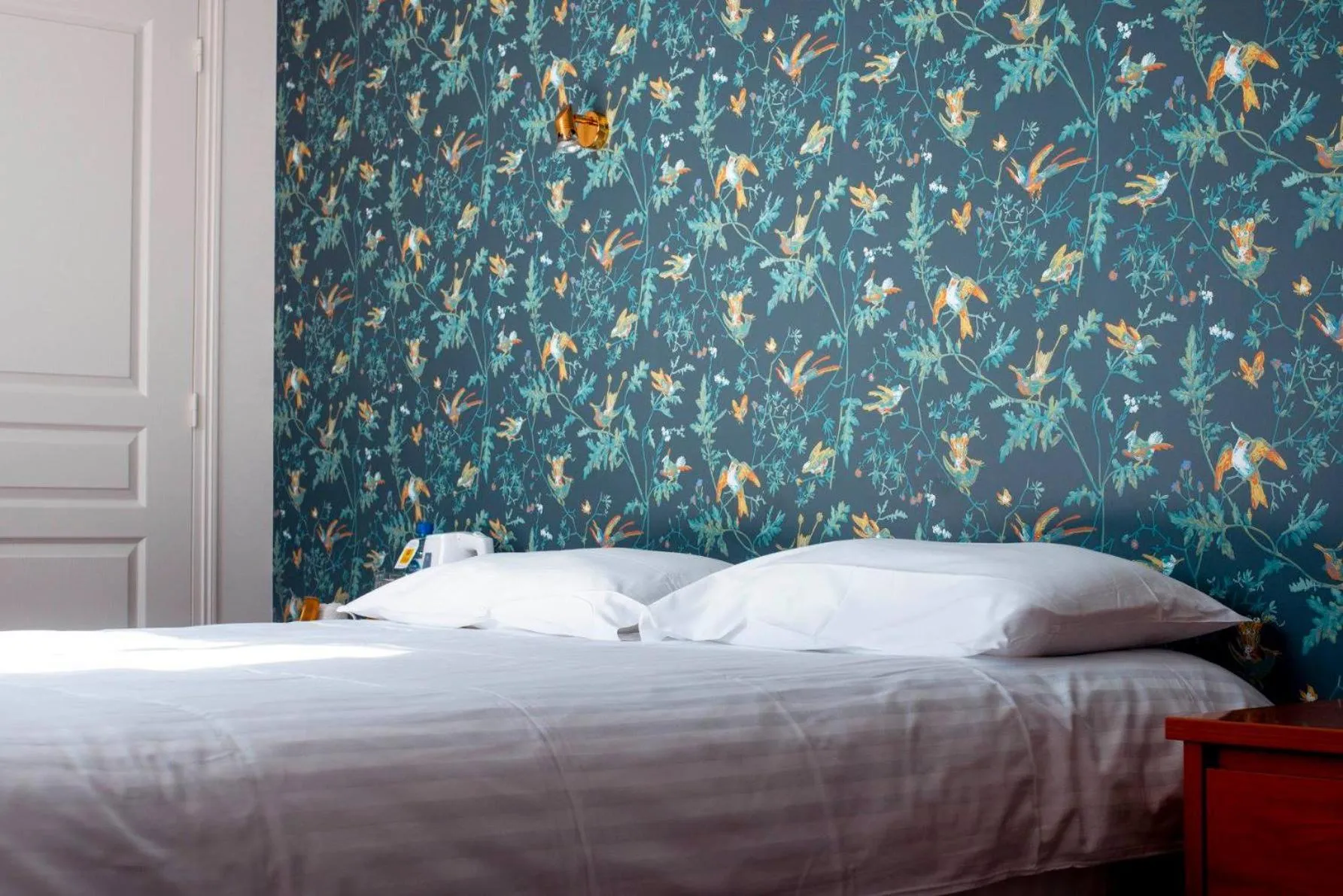 Bed in Logis Auberge Bienvenue