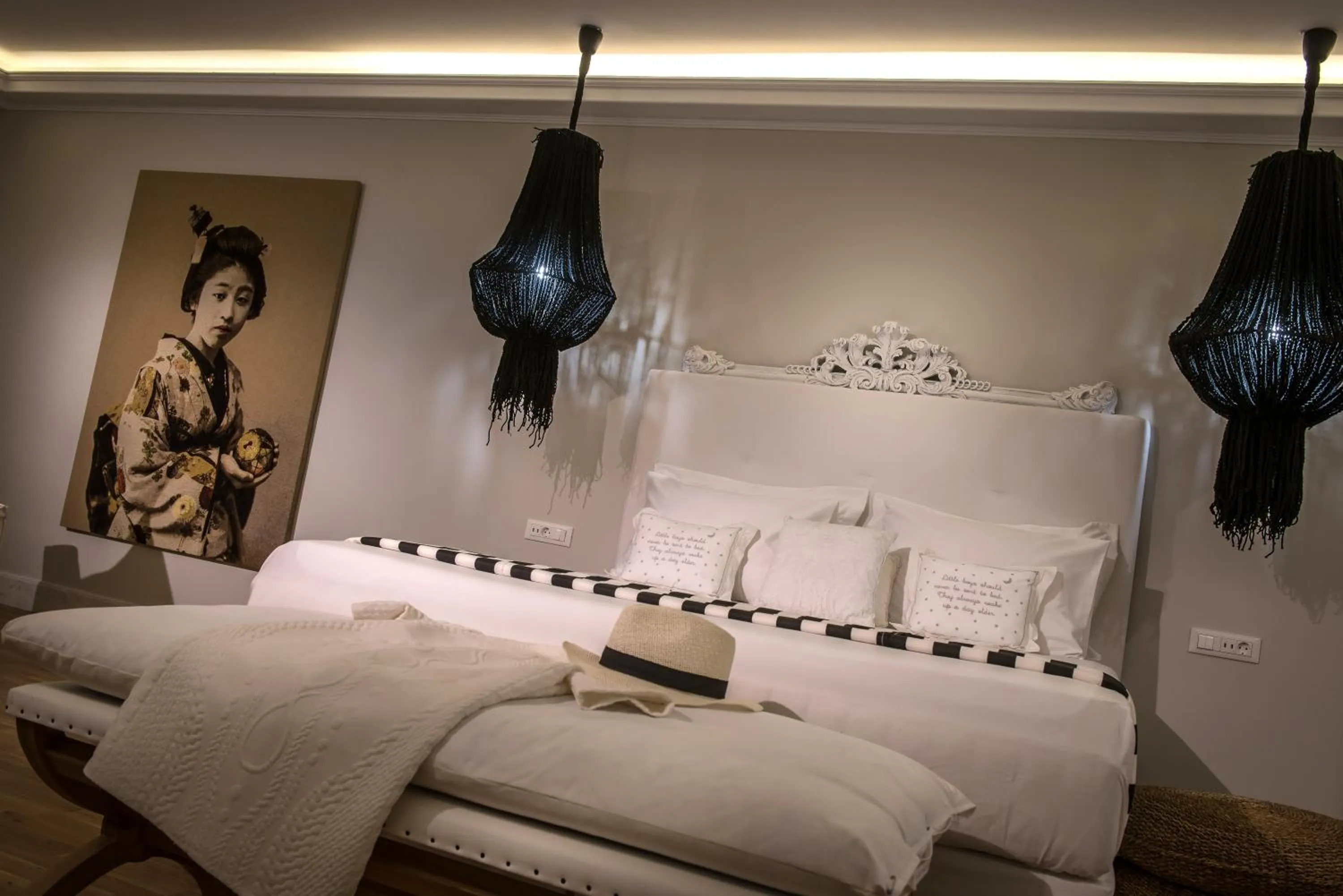 Bed in Sunvillage Malia Boutique Hotel and Suites