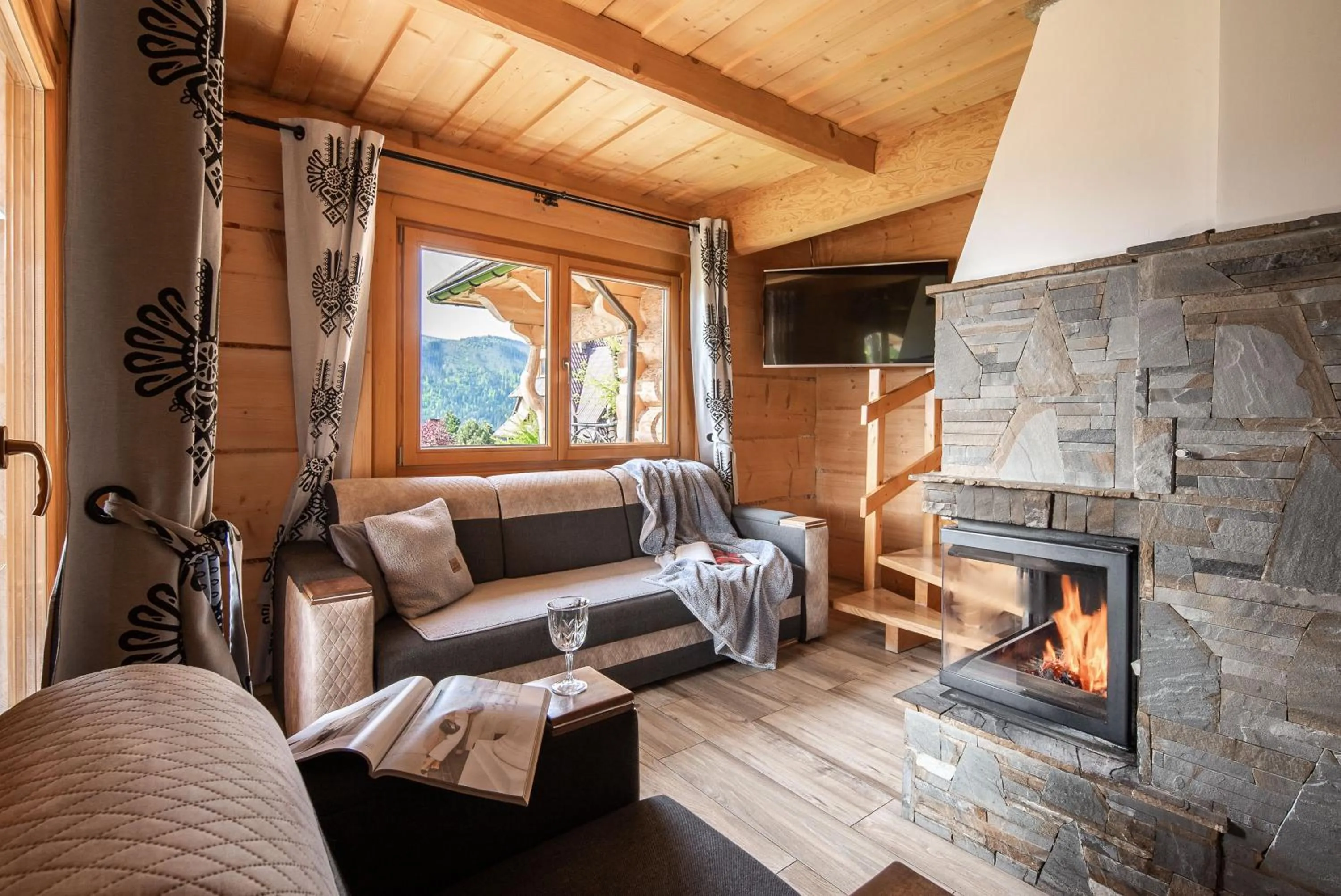 Living room in Willa Turnia