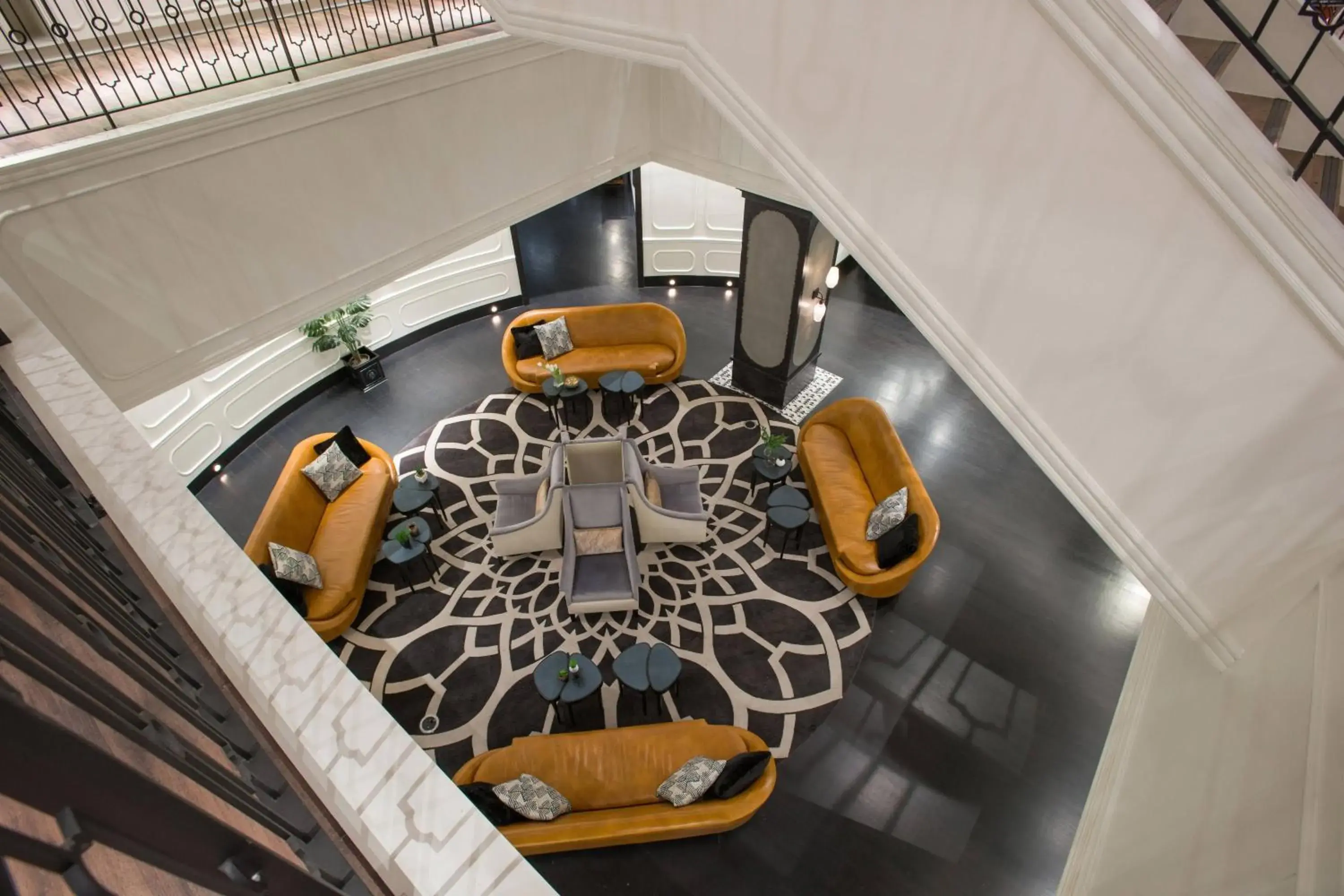 Lobby or reception in Magnolia Hotel Houston, a Tribute Portfolio Hotel Lobby or reception in Magnolia Hotel Houston, a Tribute Portfolio Hotel