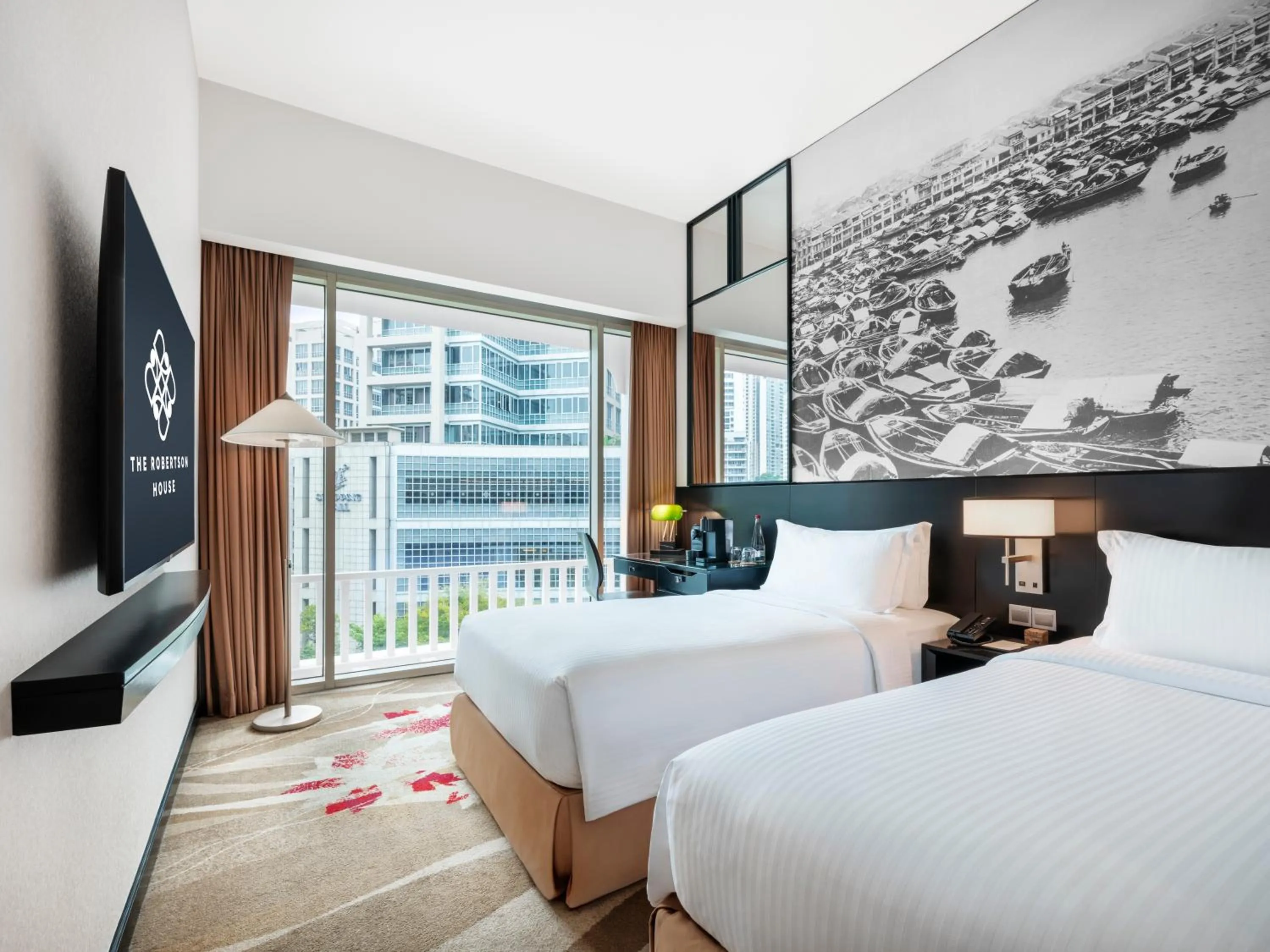 Bed in The Robertson House by The Crest Collection