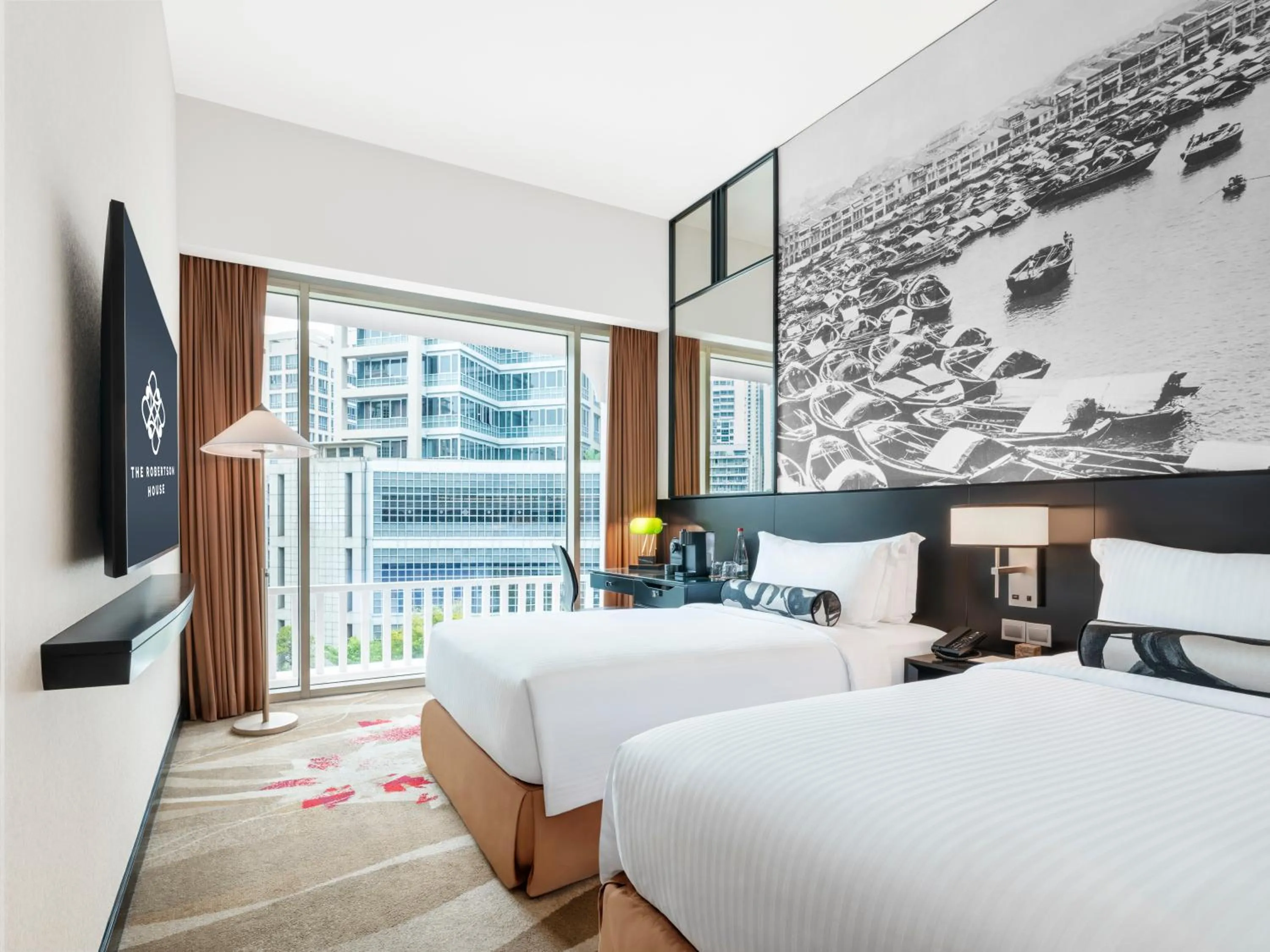 Bed in The Robertson House by The Crest Collection