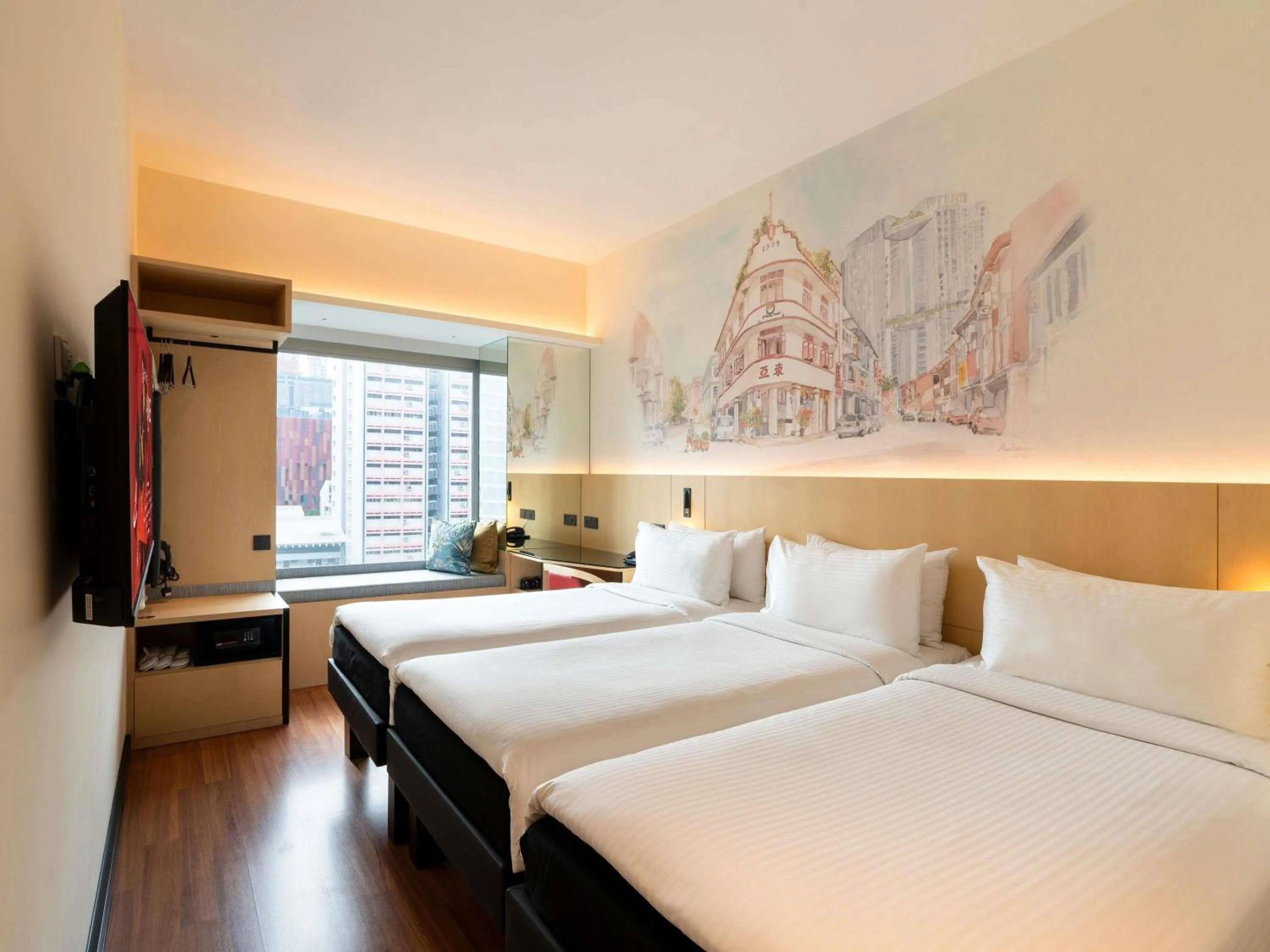 Bedroom, Bed in Ibis Singapore on Bencoolen - Newly Renovated
