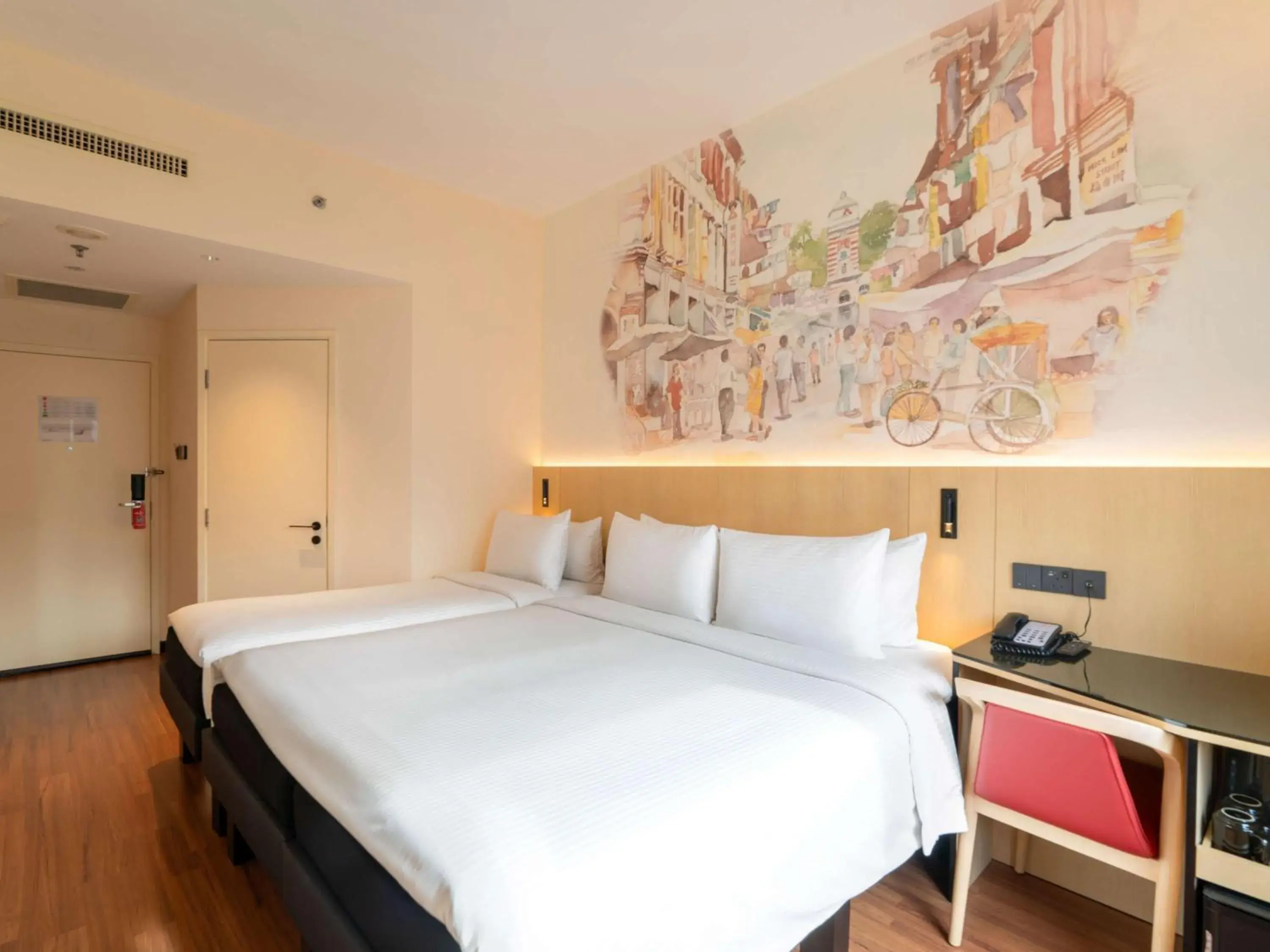 Bedroom, Bed in Ibis Singapore on Bencoolen - Newly Renovated Bedroom, Bed in Ibis Singapore on Bencoolen - Newly Renovated