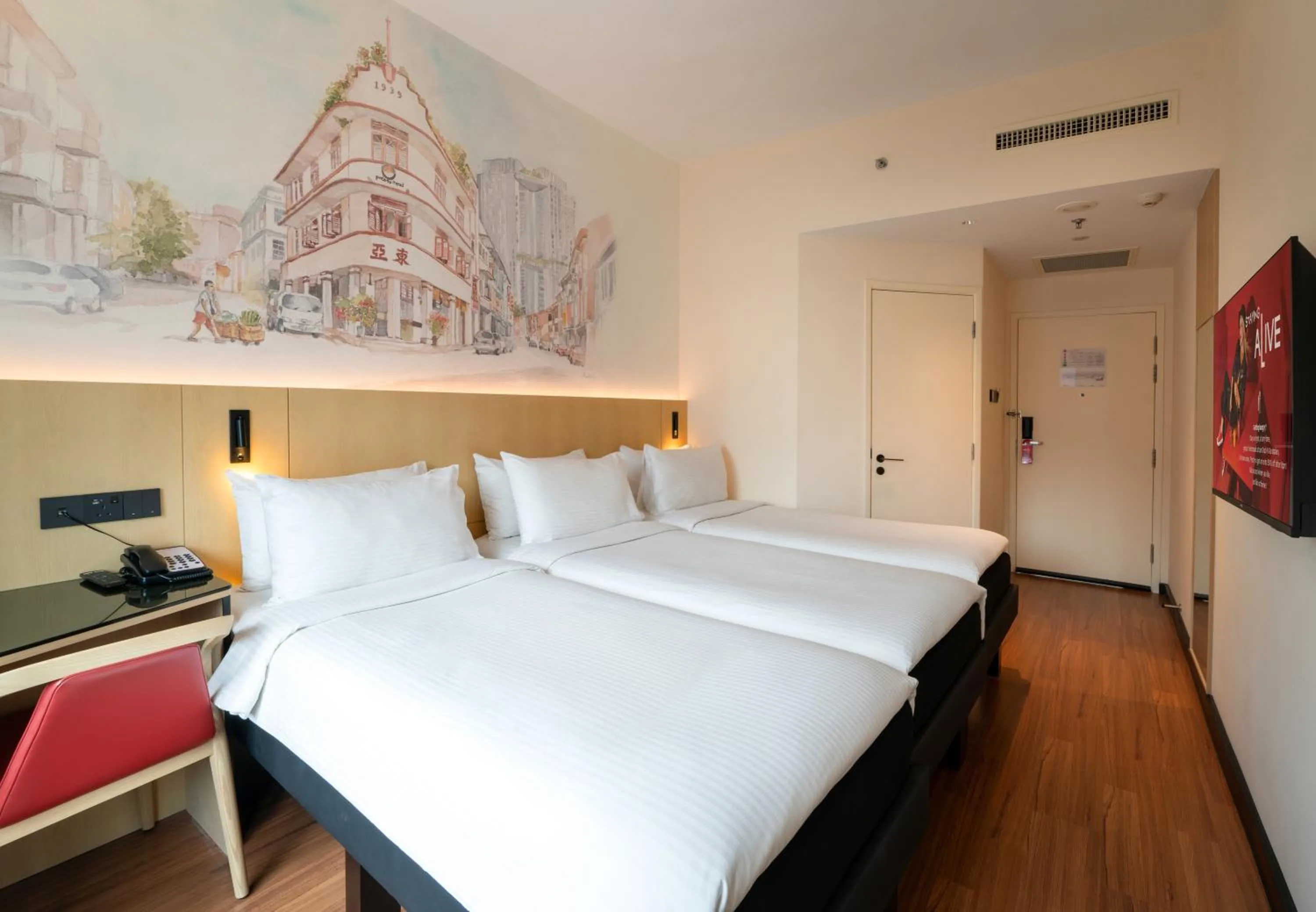 Bedroom, Bed in Ibis Singapore on Bencoolen - Newly Renovated