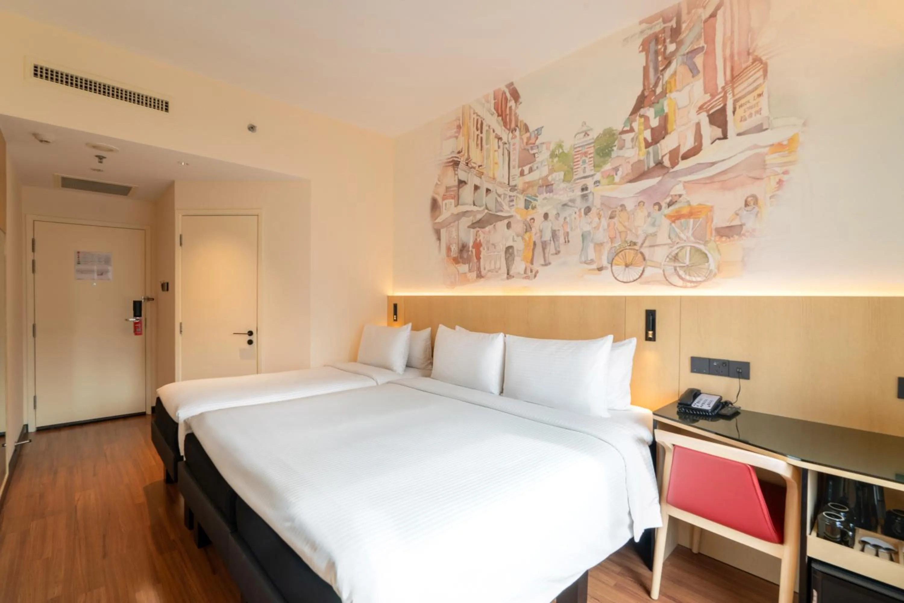 Bedroom, Bed in Ibis Singapore on Bencoolen - Newly Renovated