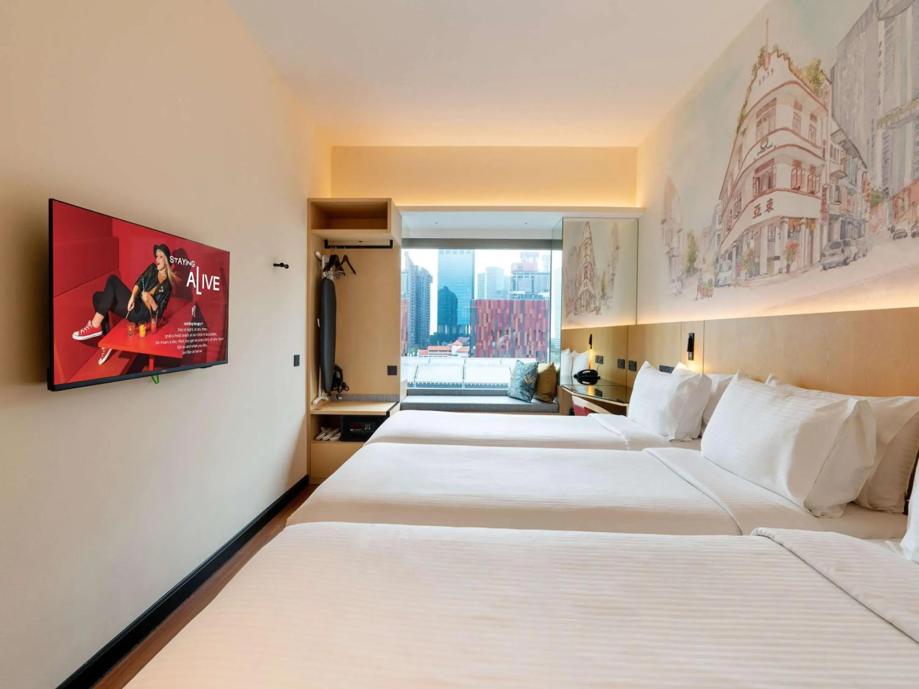 Bedroom, Bed in Ibis Singapore on Bencoolen - Newly Renovated Bedroom, Bed in Ibis Singapore on Bencoolen - Newly Renovated