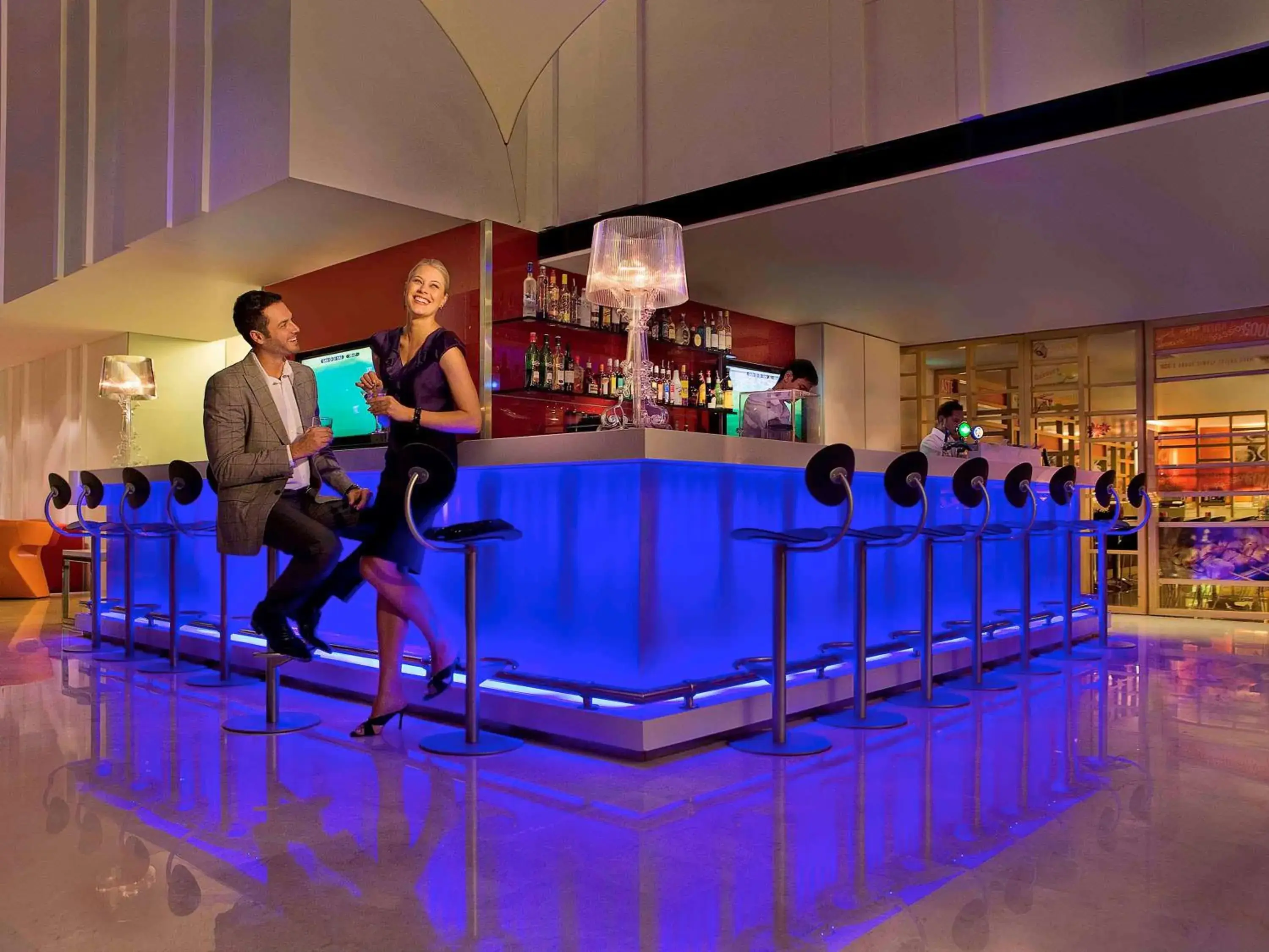 Lounge or bar in Ibis Singapore on Bencoolen - Newly Renovated Lounge or bar in Ibis Singapore on Bencoolen - Newly Renovated