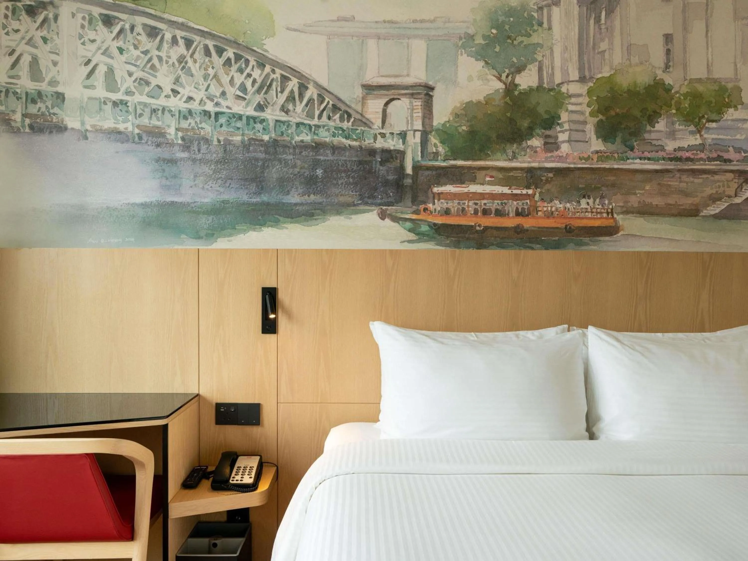 Bedroom, Bed in Ibis Singapore on Bencoolen - Newly Renovated