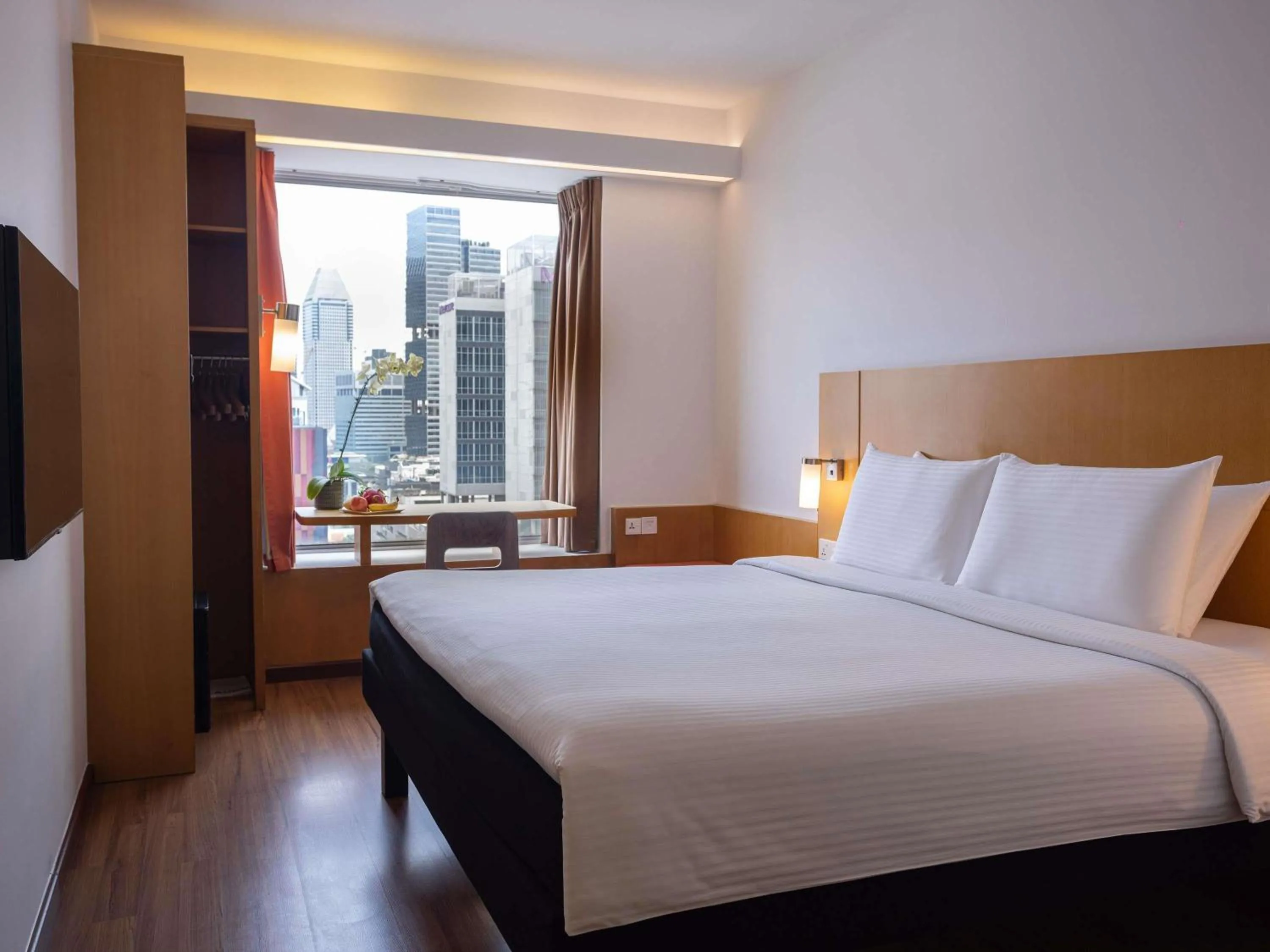 Bedroom, Bed in Ibis Singapore on Bencoolen - Newly Renovated