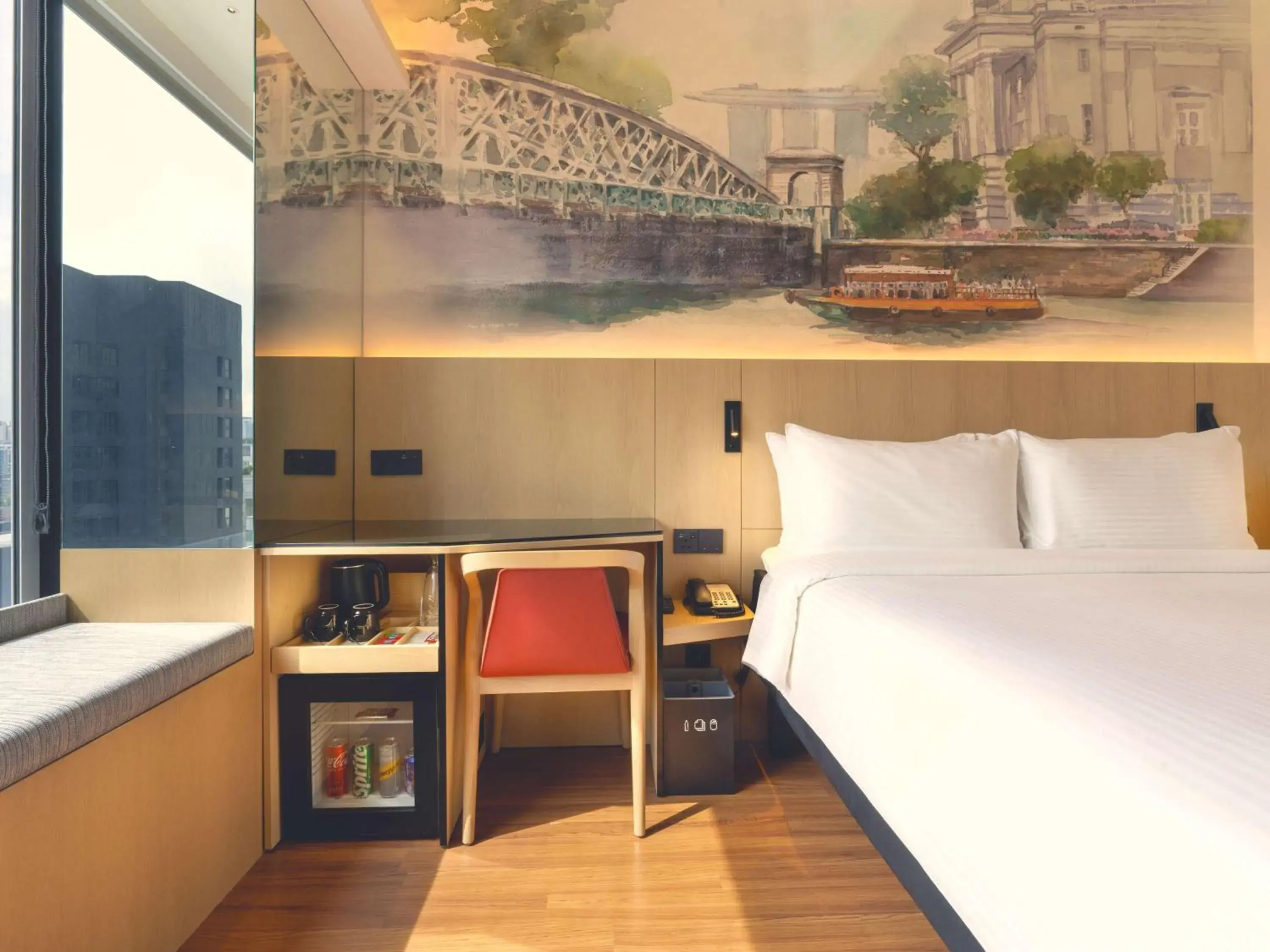 Bedroom, Bed in Ibis Singapore on Bencoolen - Newly Renovated Bedroom, Bed in Ibis Singapore on Bencoolen - Newly Renovated