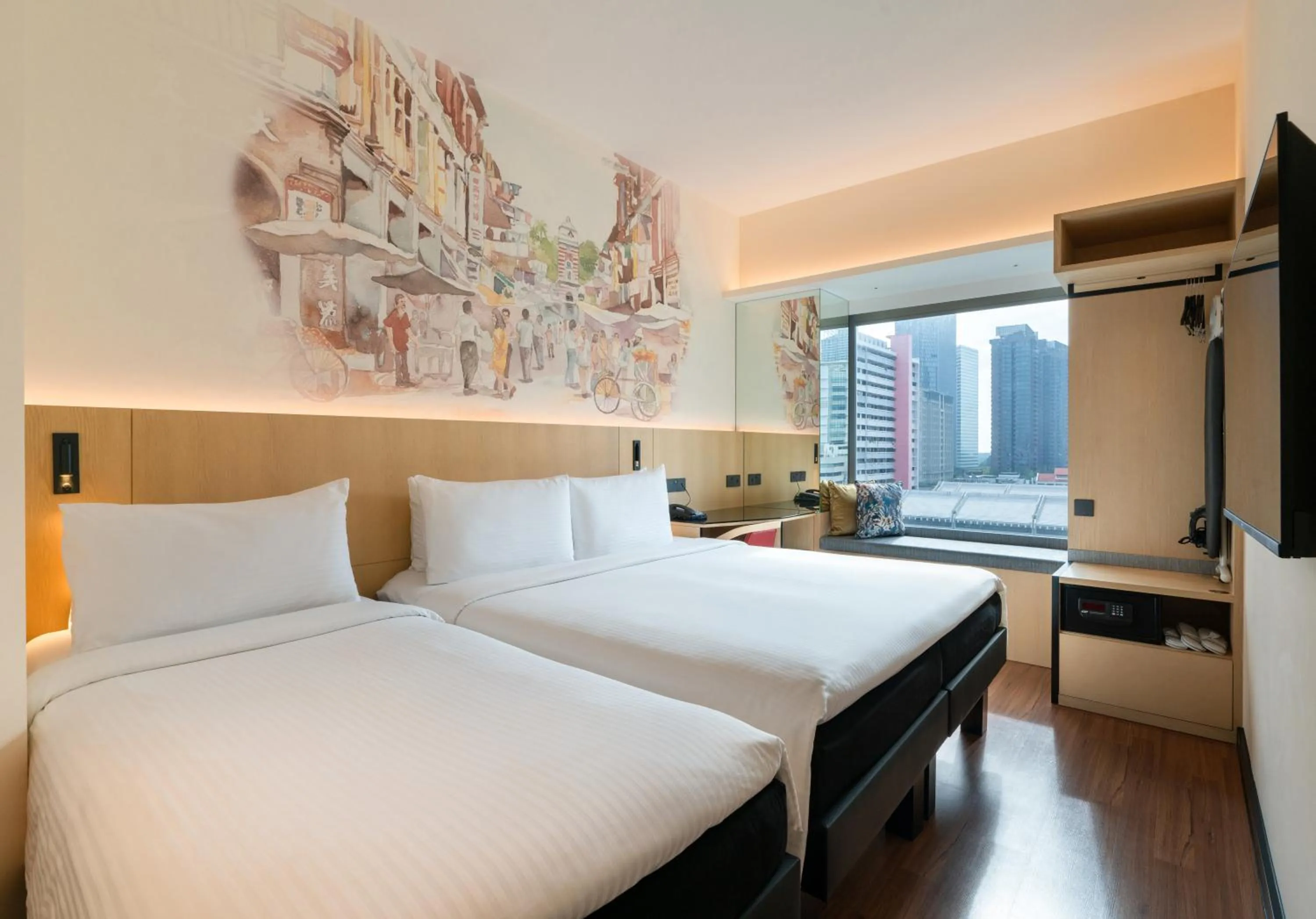 Bed in Ibis Singapore on Bencoolen - Newly Renovated