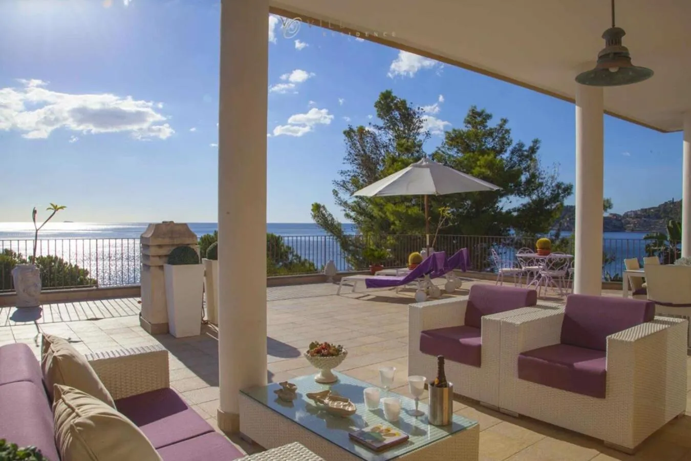 Balcony/Terrace in Taormina Villa Oasis Residence