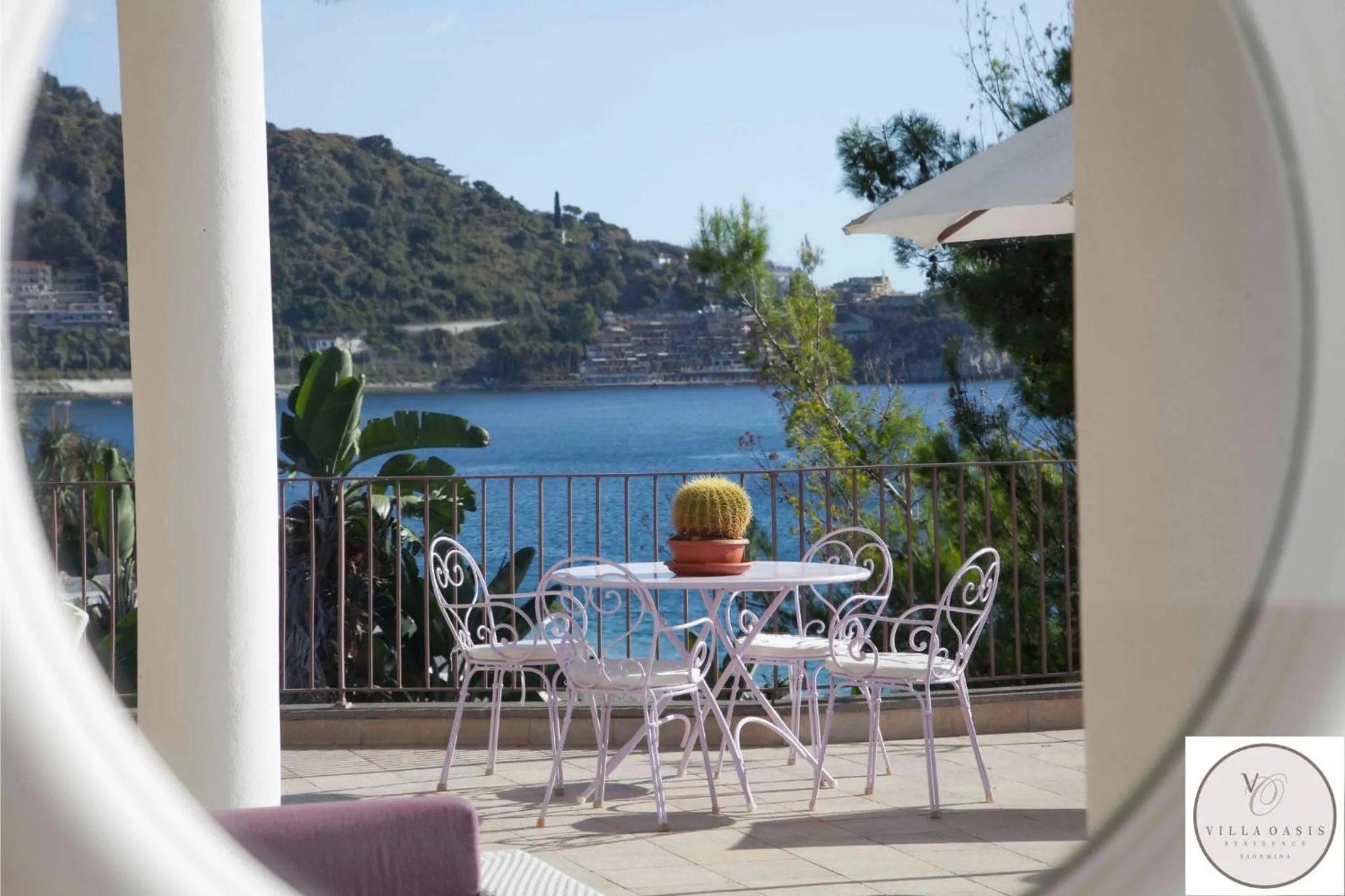 Balcony/Terrace in Taormina Villa Oasis Residence