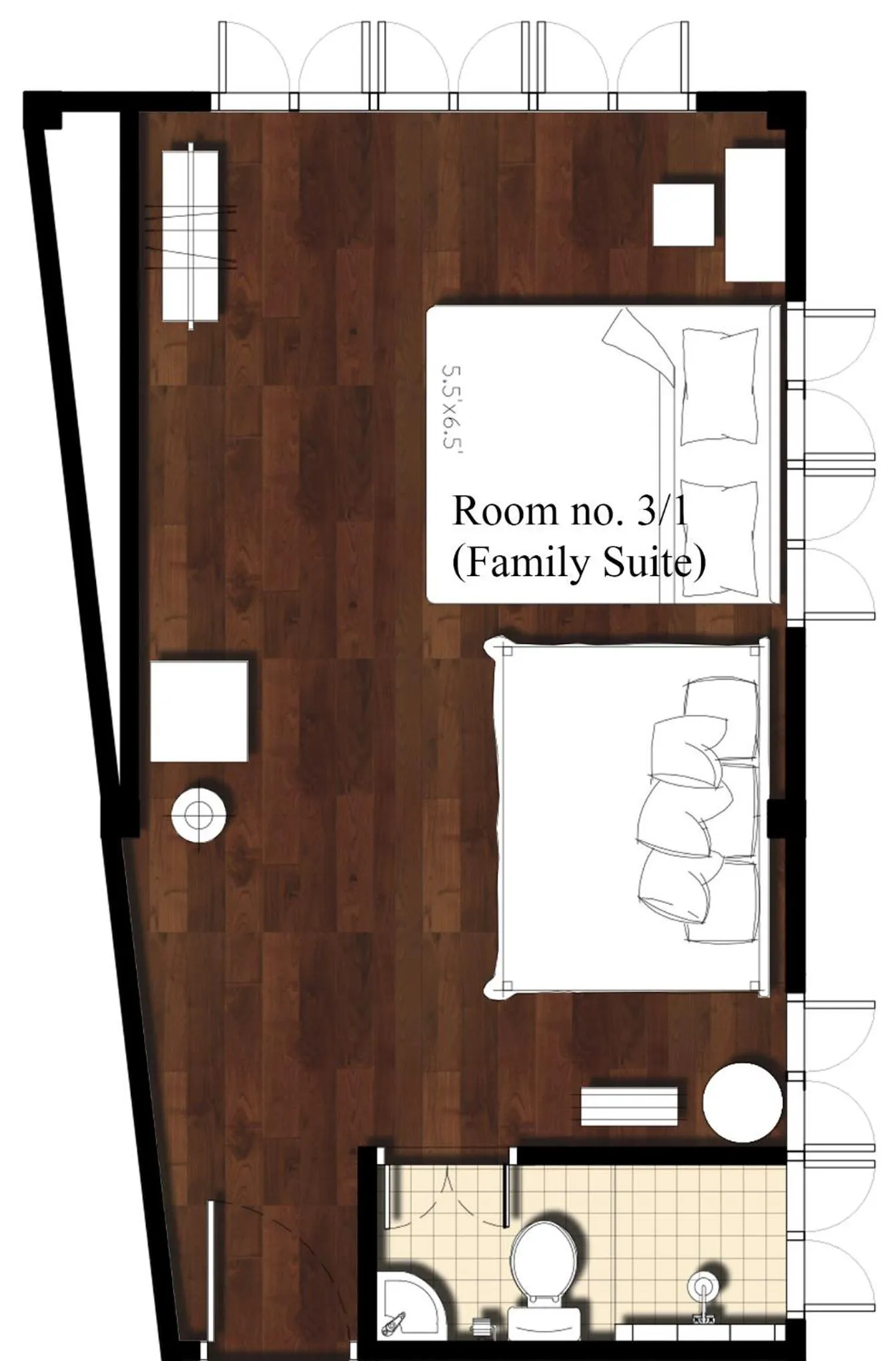 Floor plan in The Unforgotten B&B