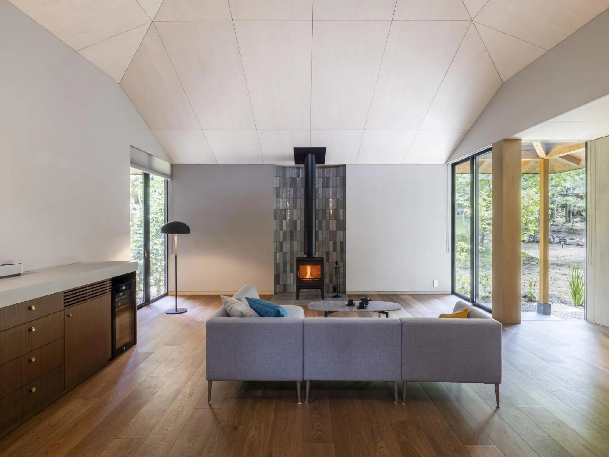 Living room in Hakone Retreat villa 1f