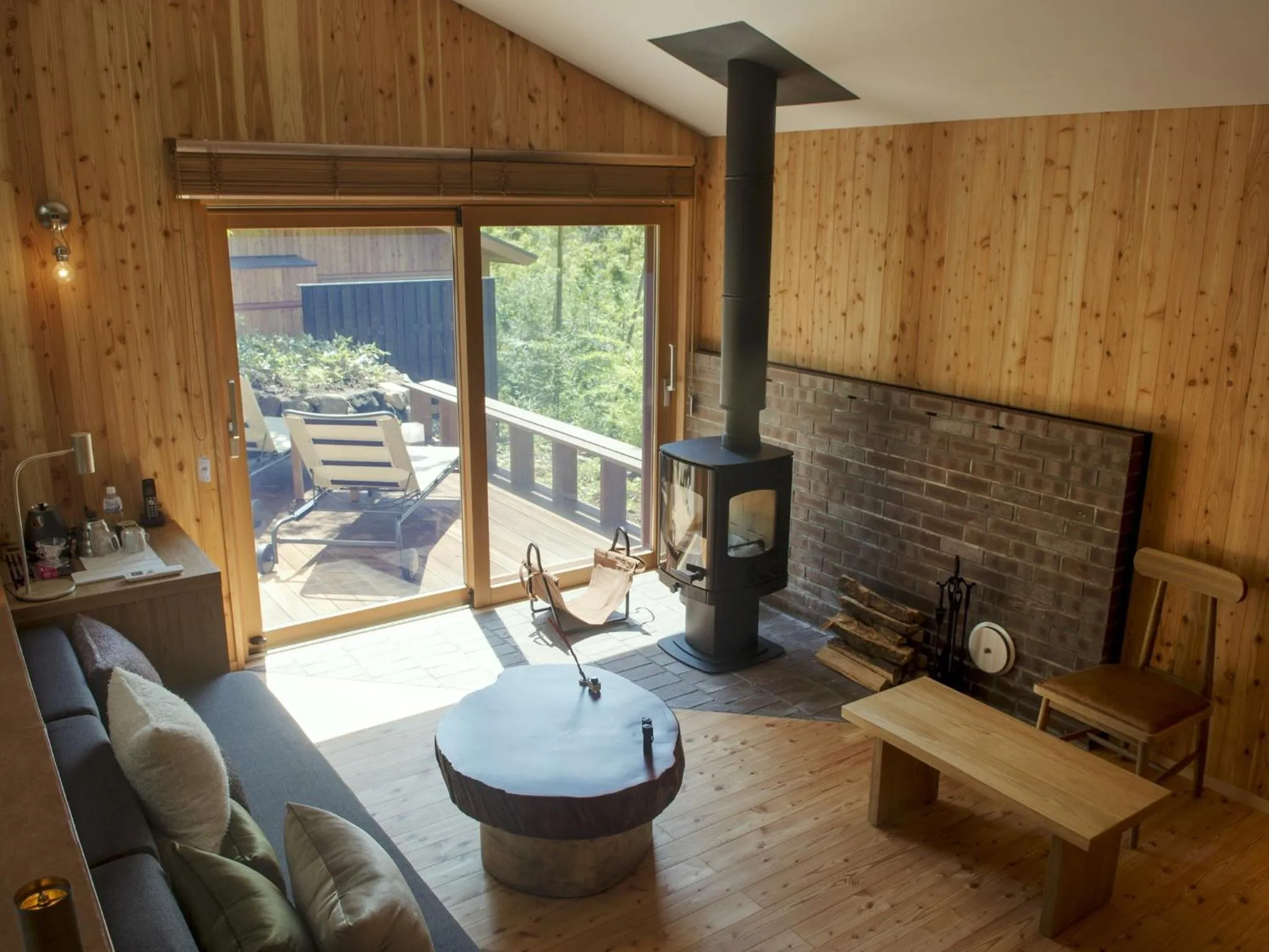 Living room in Hakone Retreat villa 1f