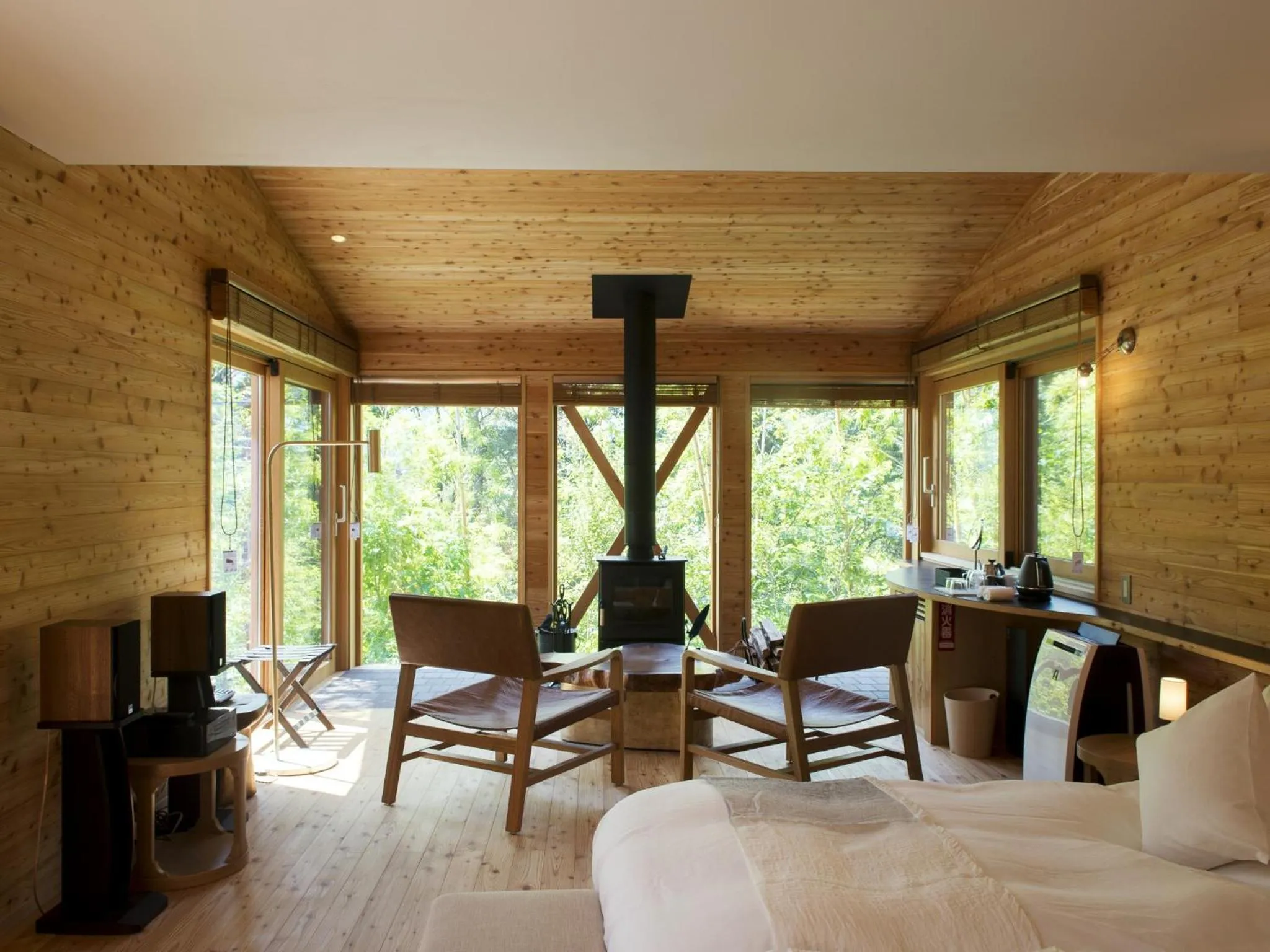 Living room in Hakone Retreat villa 1f