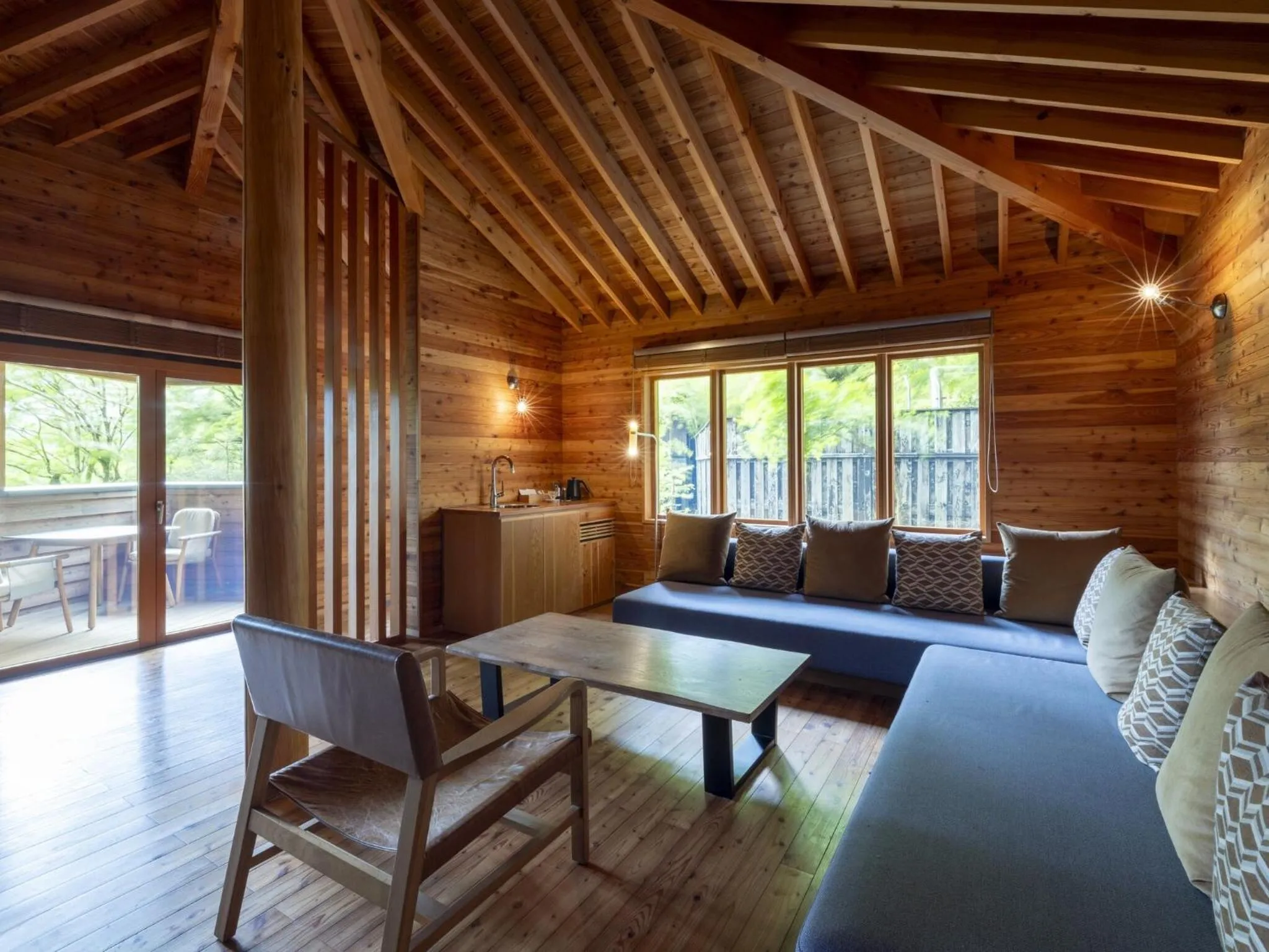 Living room in Hakone Retreat villa 1f