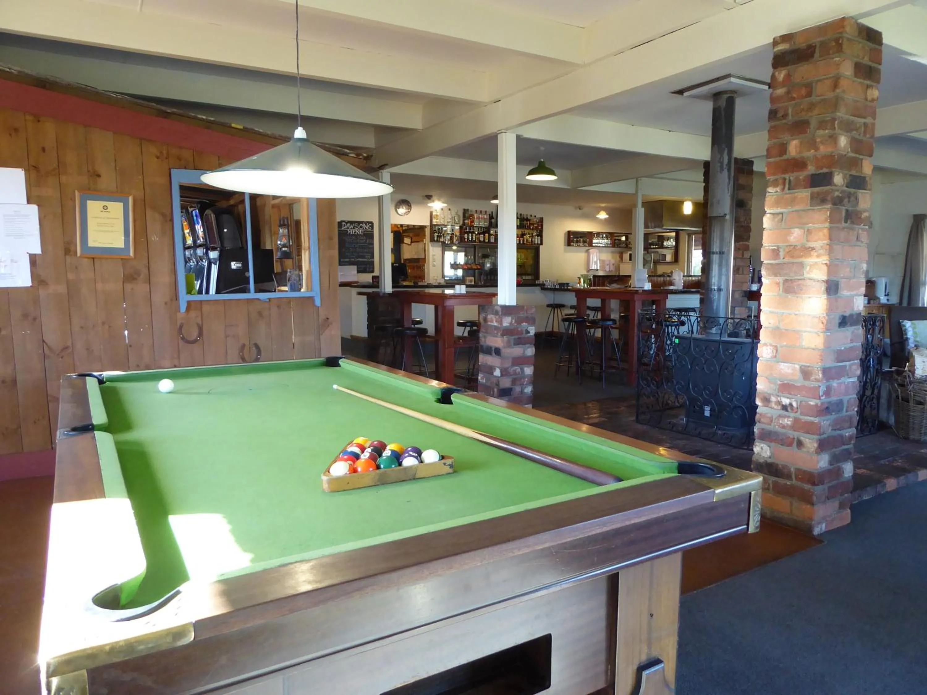Game Room in Dawsons Hotel