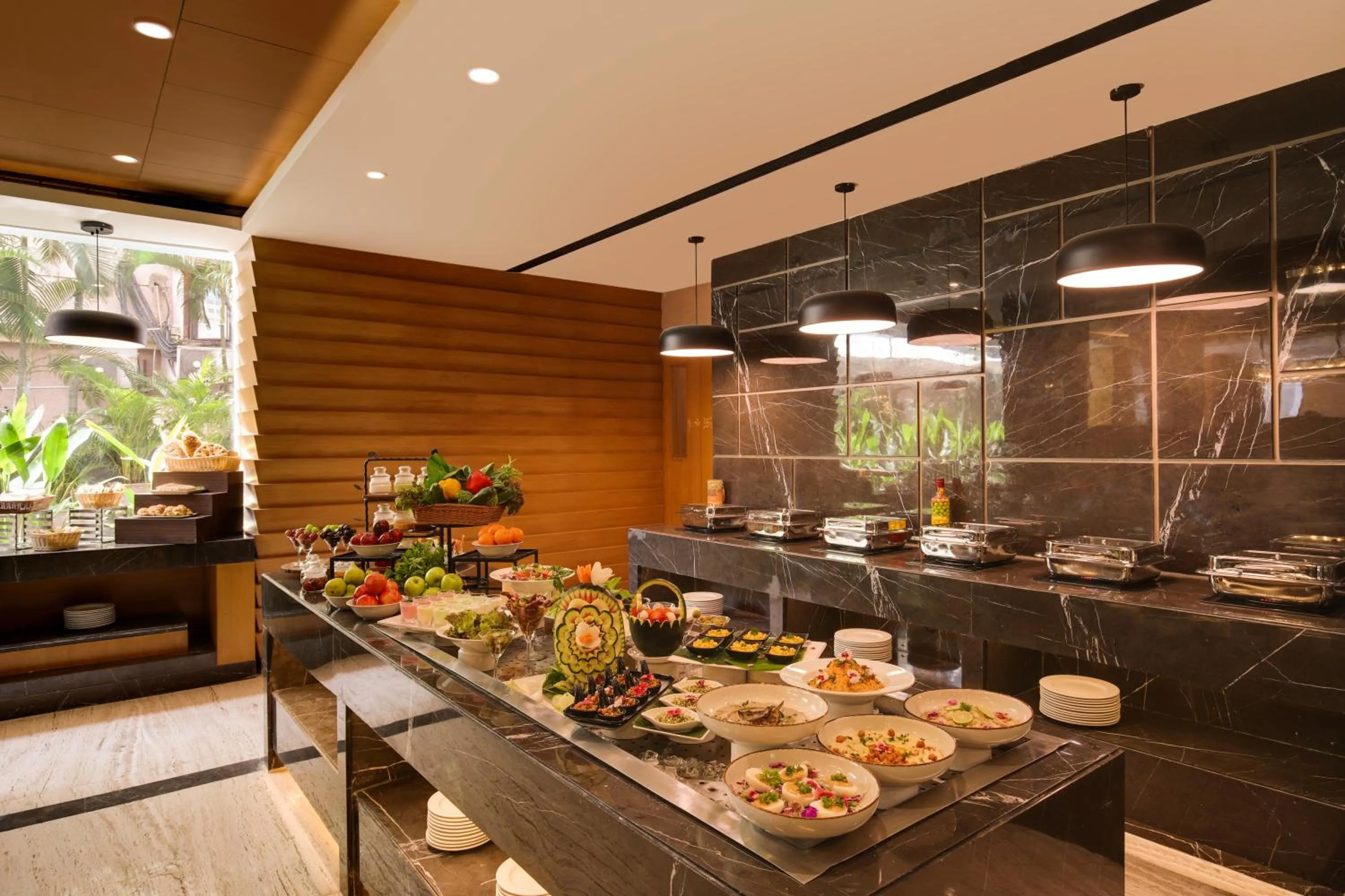 Buffet breakfast in Lemon Tree Premier, Navi Mumbai