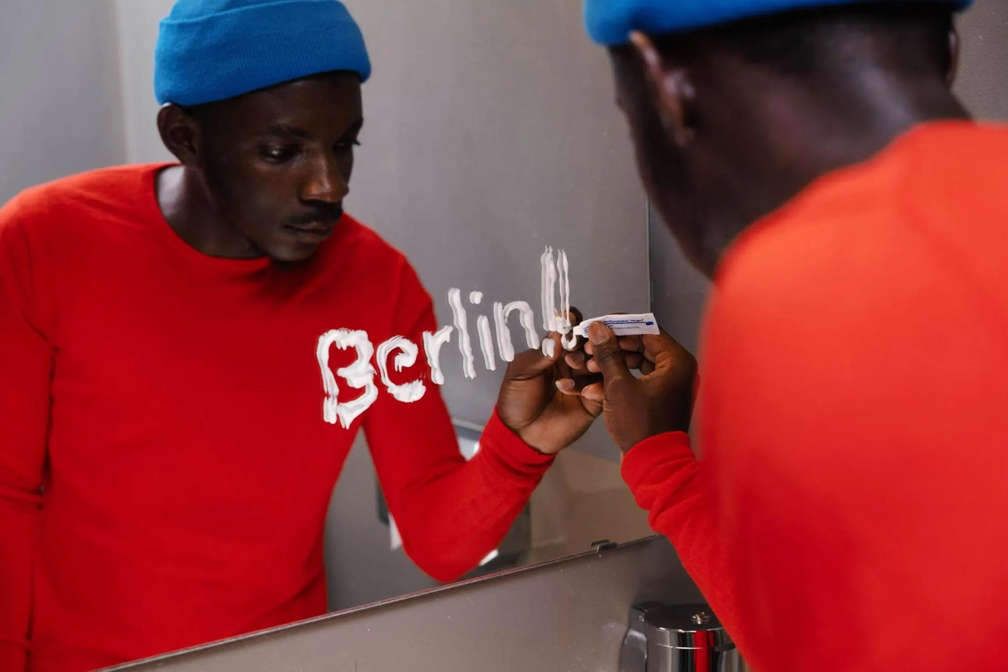 group of guests in Pfefferbett Hostel