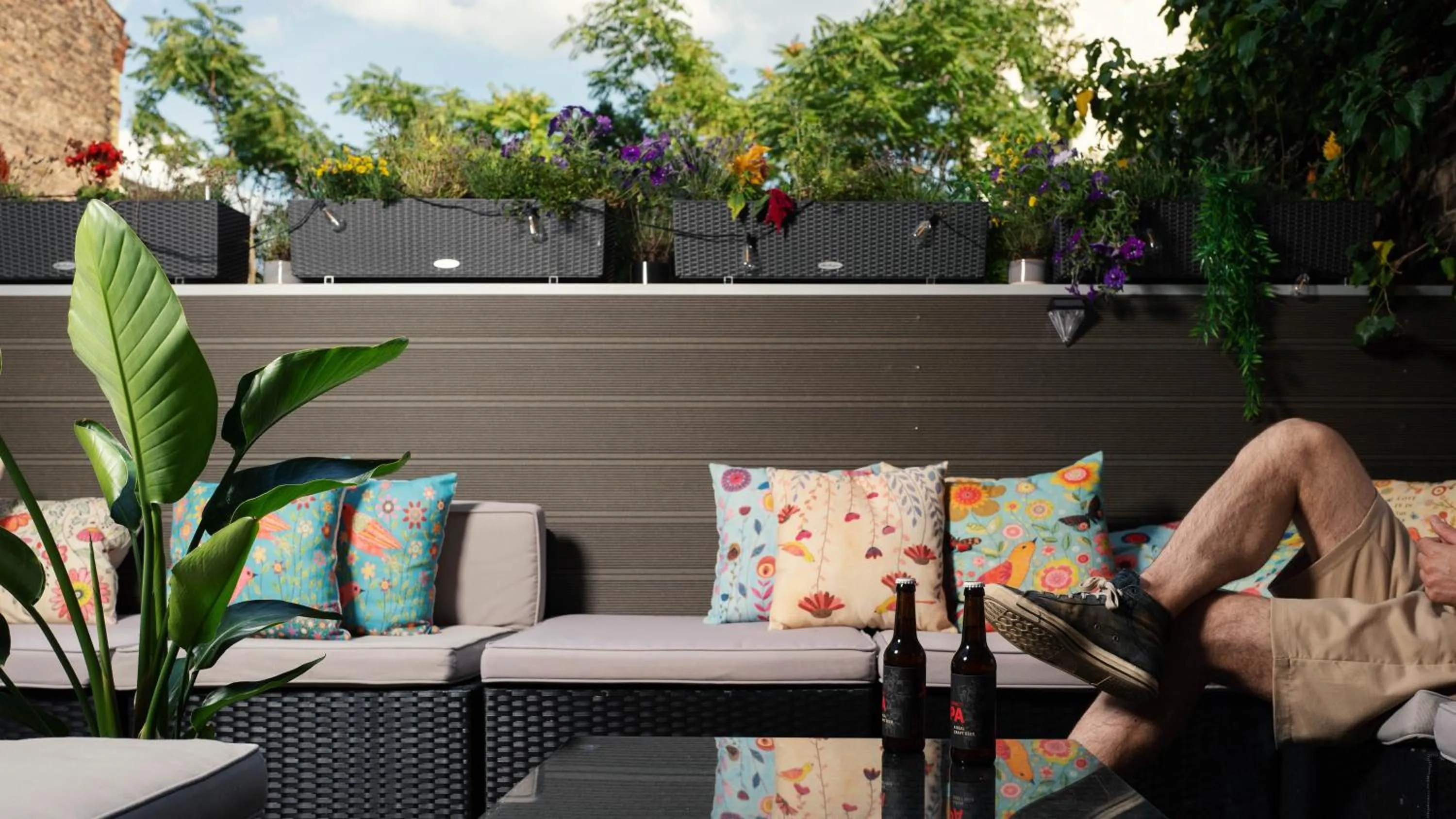 Garden in Pfefferbett Hostel