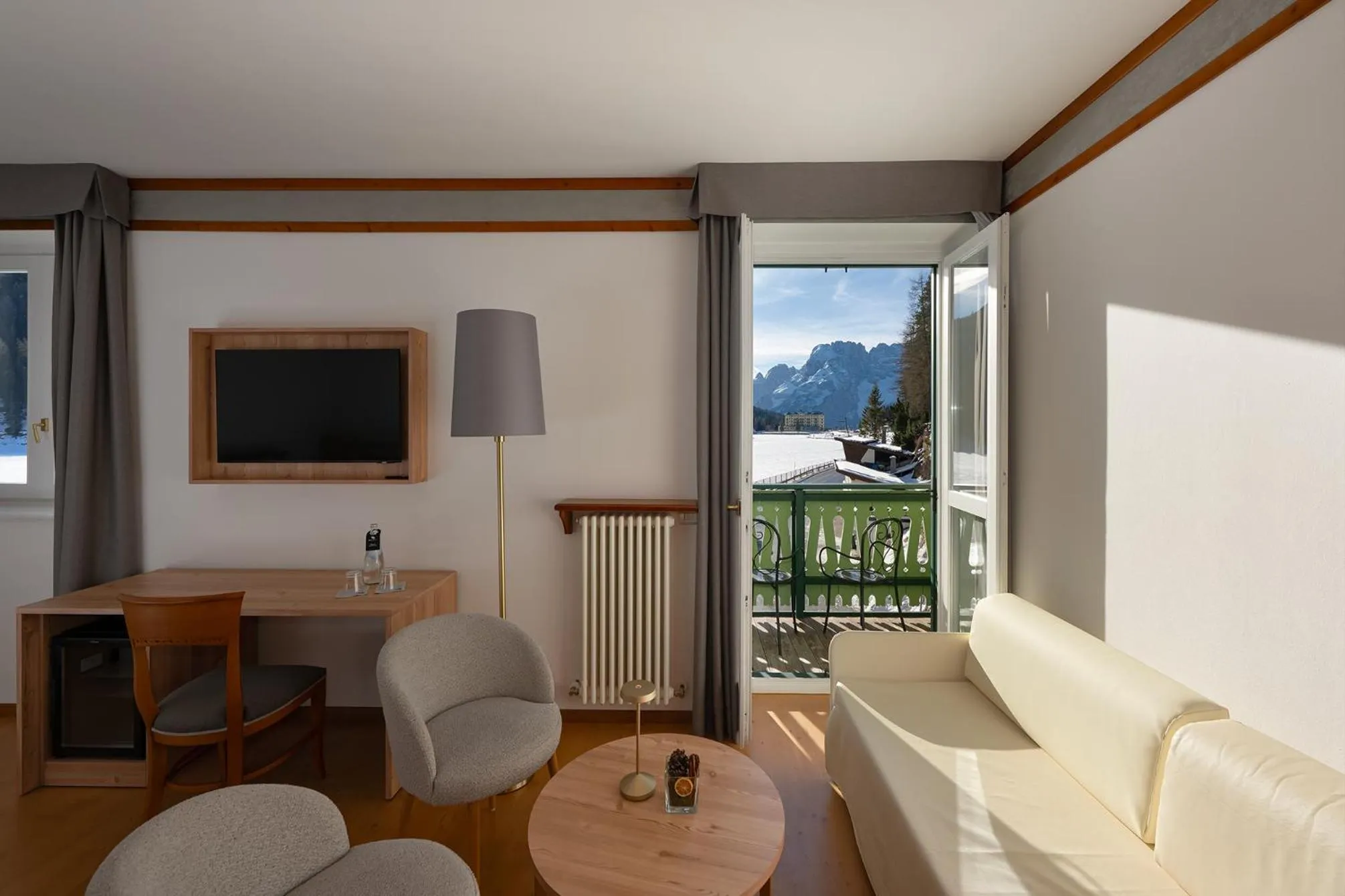 Bedroom in Grand Hotel Misurina