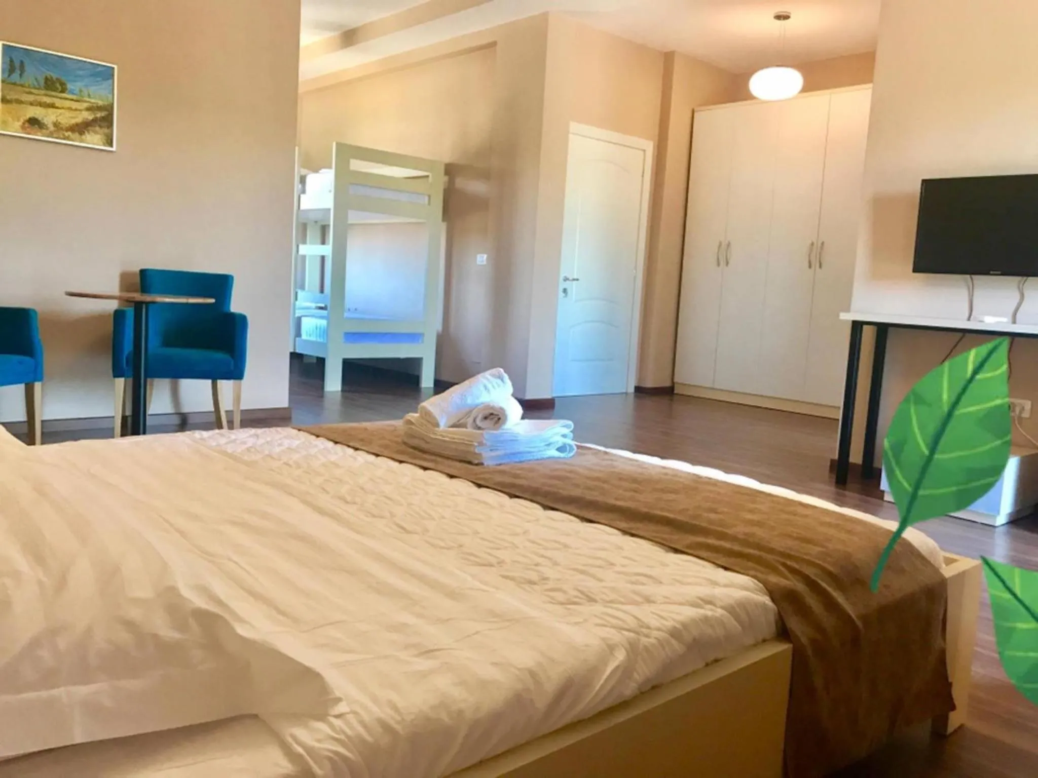 Bed in Diamond Beach Residence Hotel