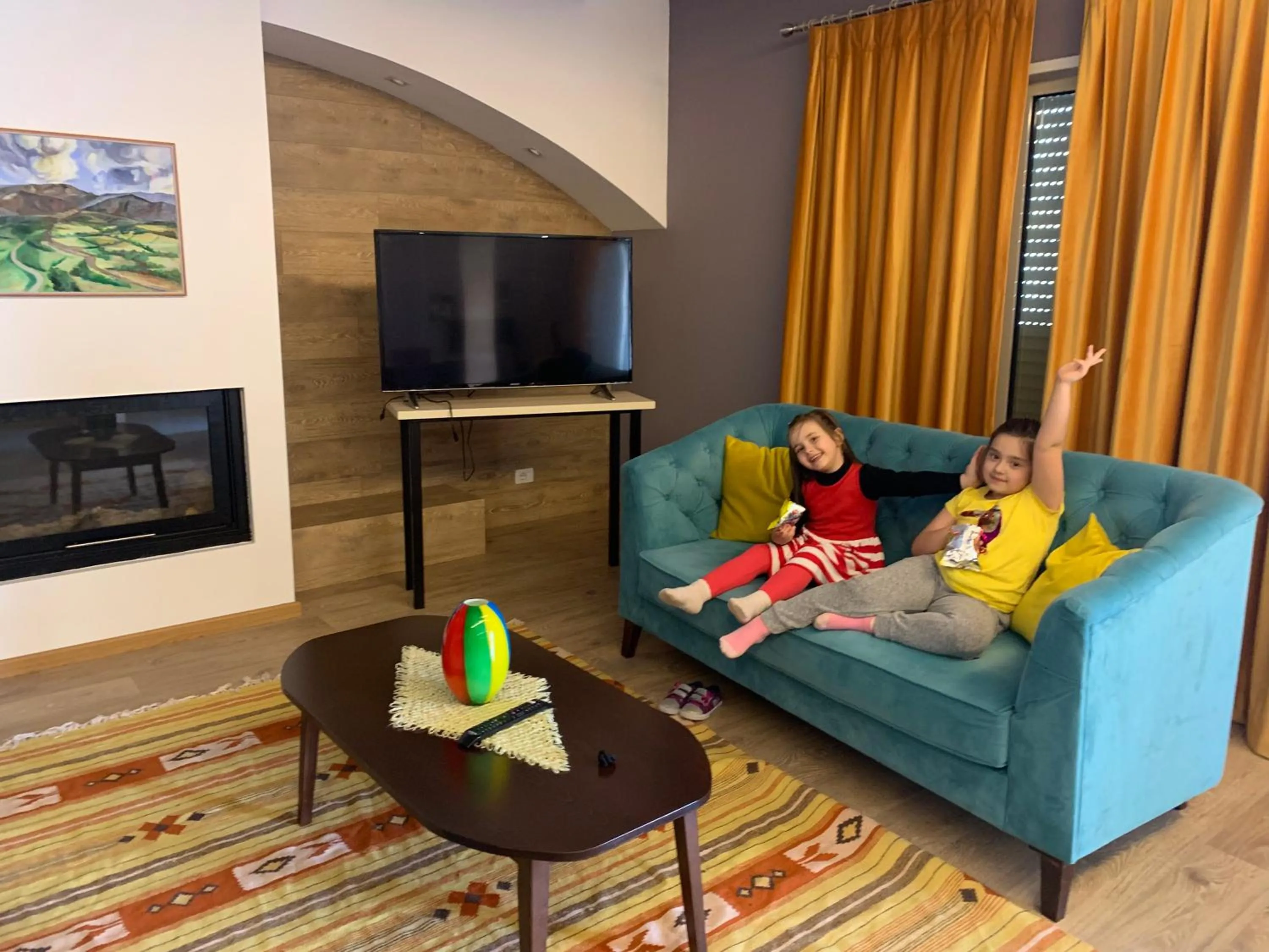 Living room in Diamond Beach Residence Hotel