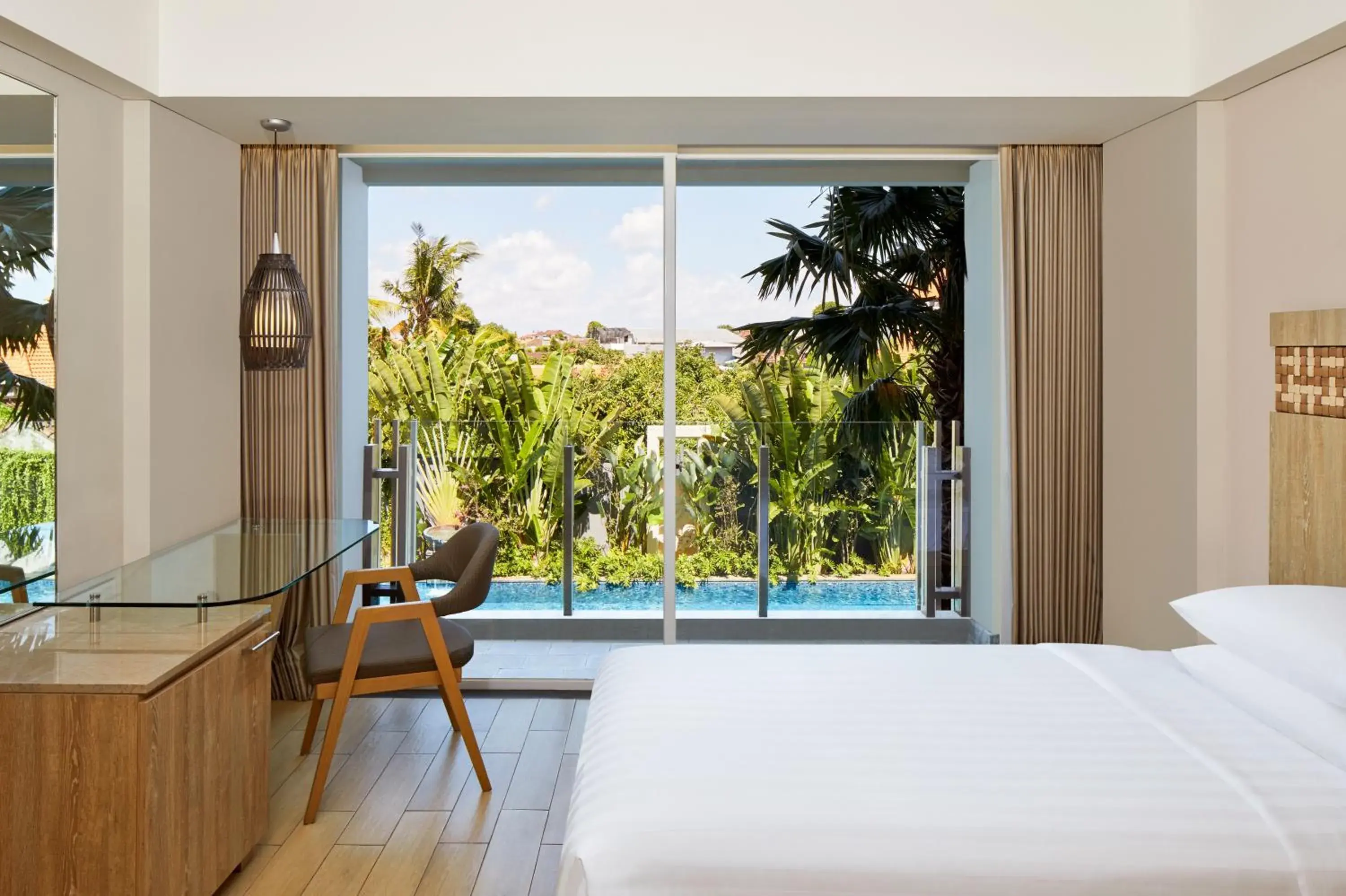 Deluxe King Room with Pool View and Free Shuttle Service to Double-Six Beach in Fairfield by Marriott Bali Legian Deluxe King Room with Pool View and Free Shuttle Service to Double-Six Beach in Fairfield by Marriott Bali Legian
