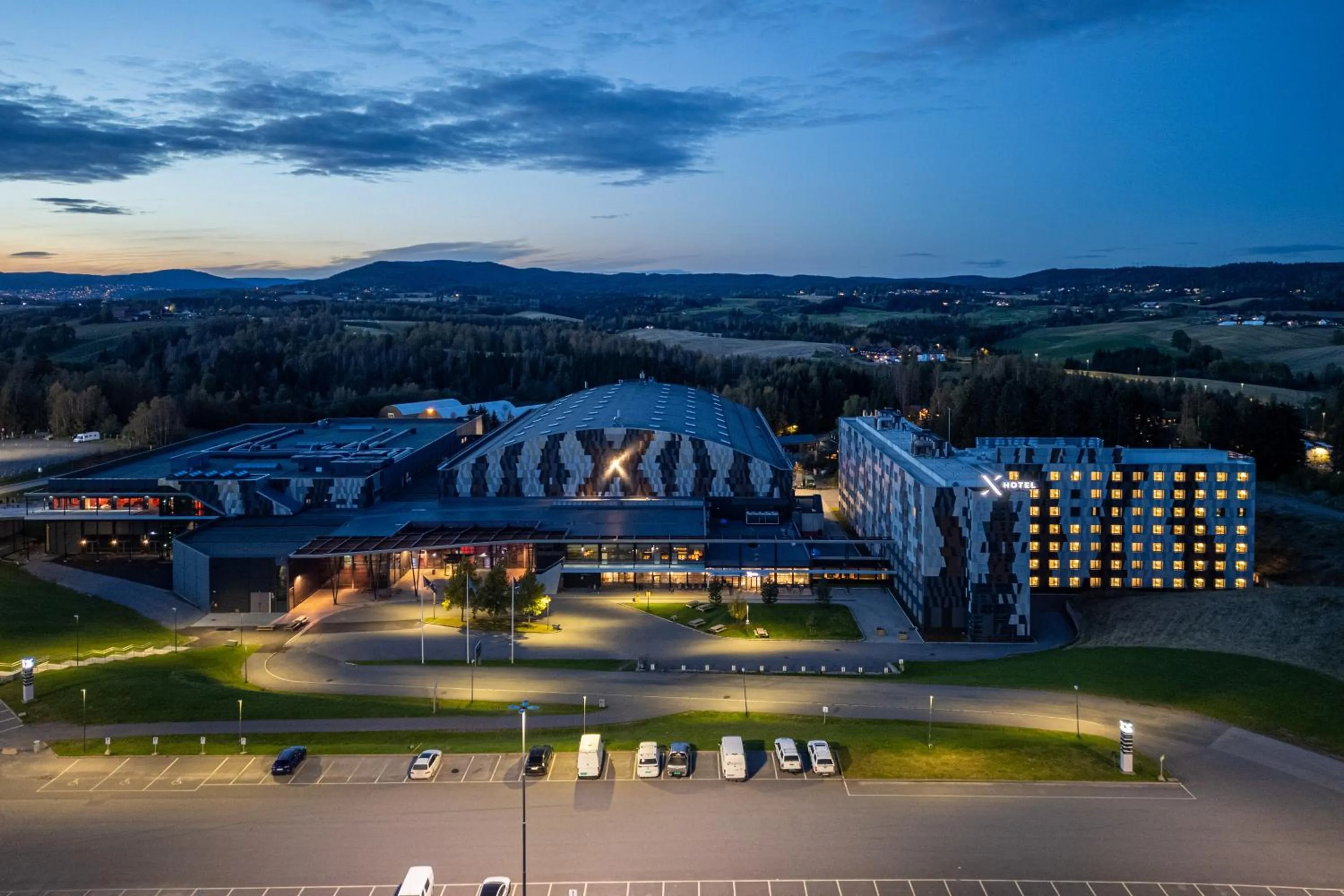 Property building in X Hotel