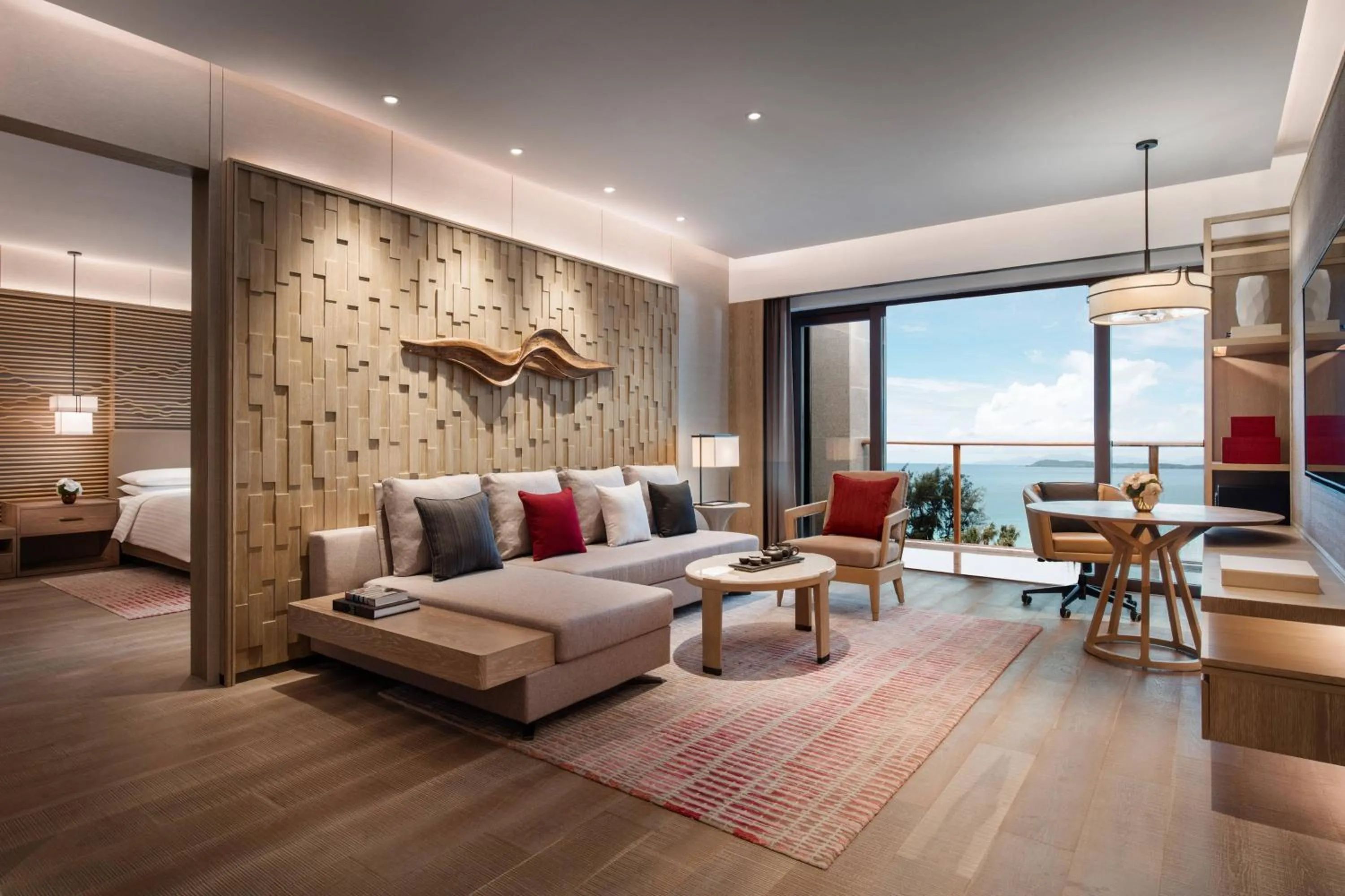 Bedroom in Shenzhen Marriott Hotel Golden Bay