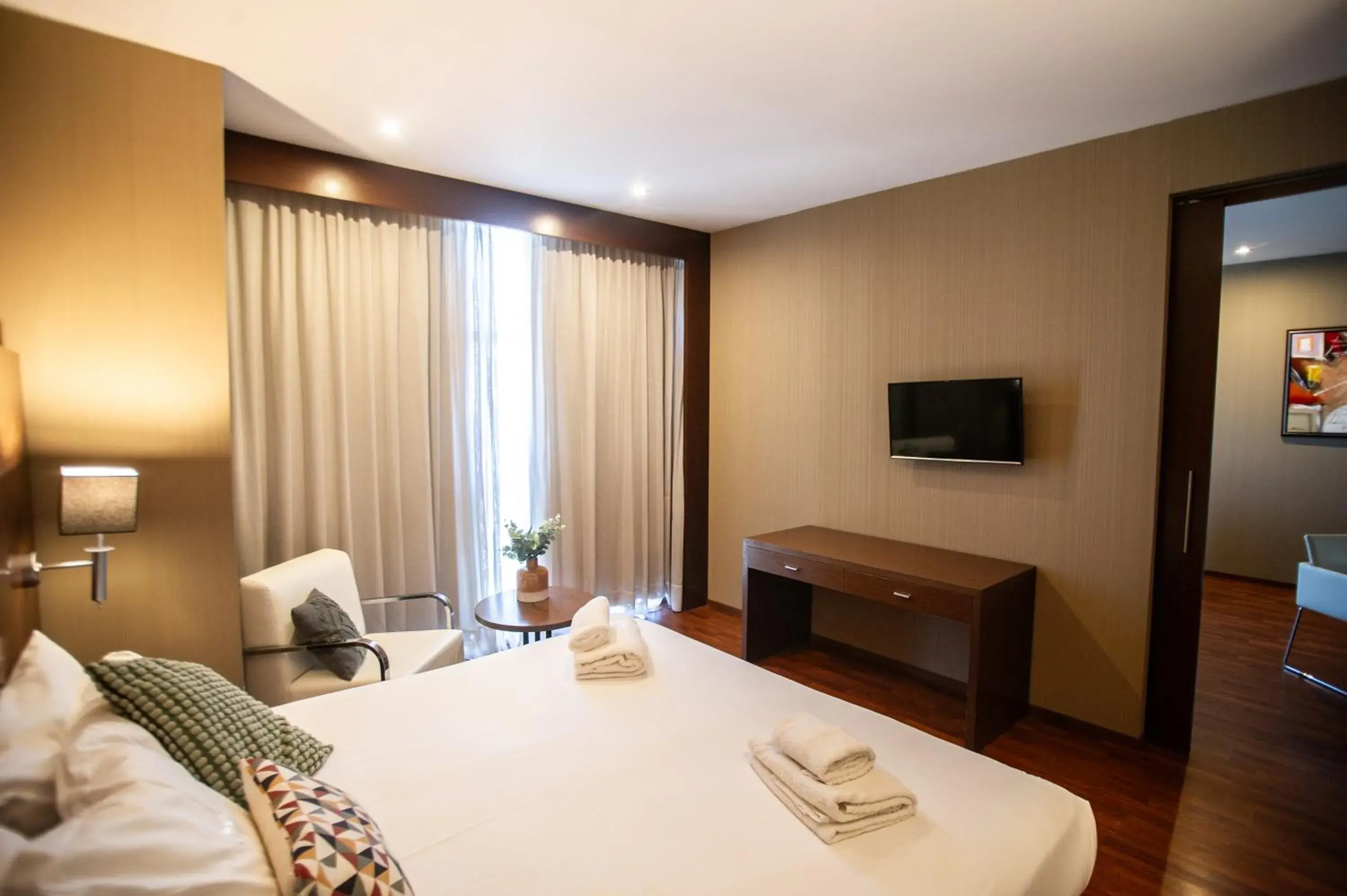 Bedroom, Bed in AZZ Valencia Congress Hotel & Spa Bedroom, Bed in AZZ Valencia Congress Hotel & Spa