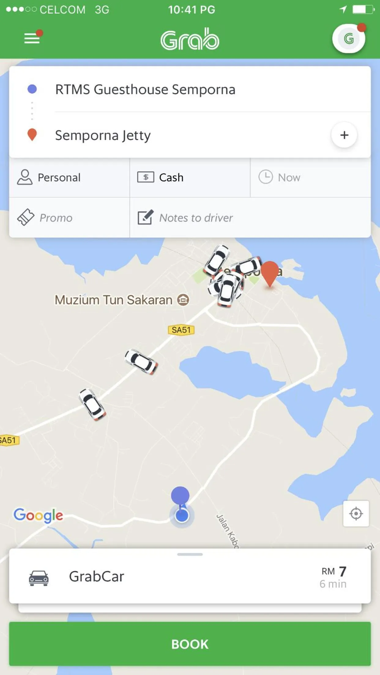 On site in RTMS Guesthouse Semporna