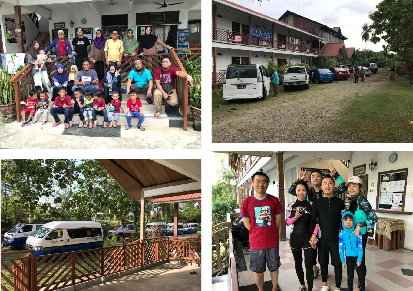 group of guests in RTMS Guesthouse Semporna