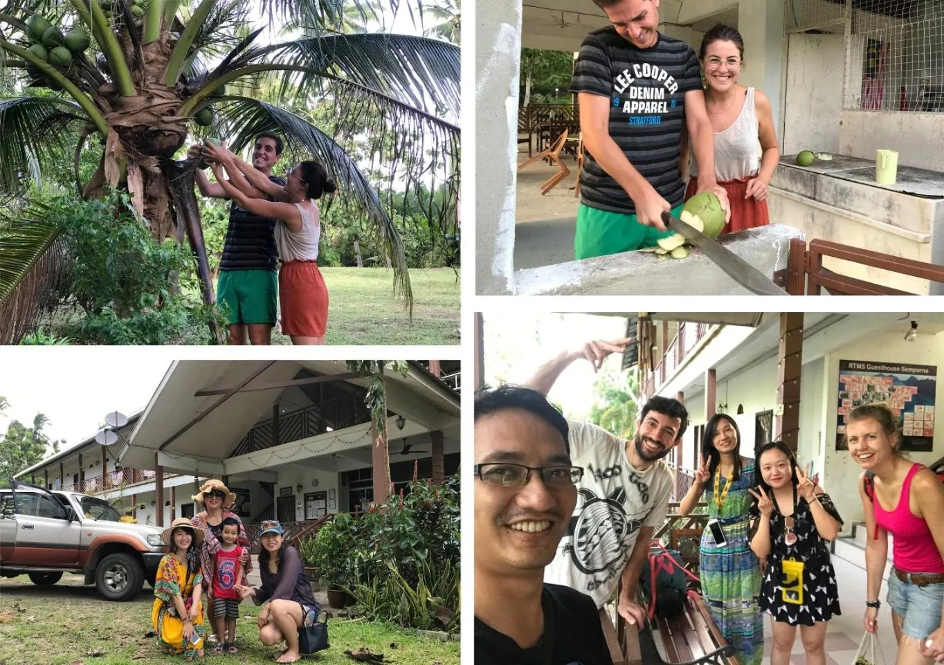 group of guests in RTMS Guesthouse Semporna