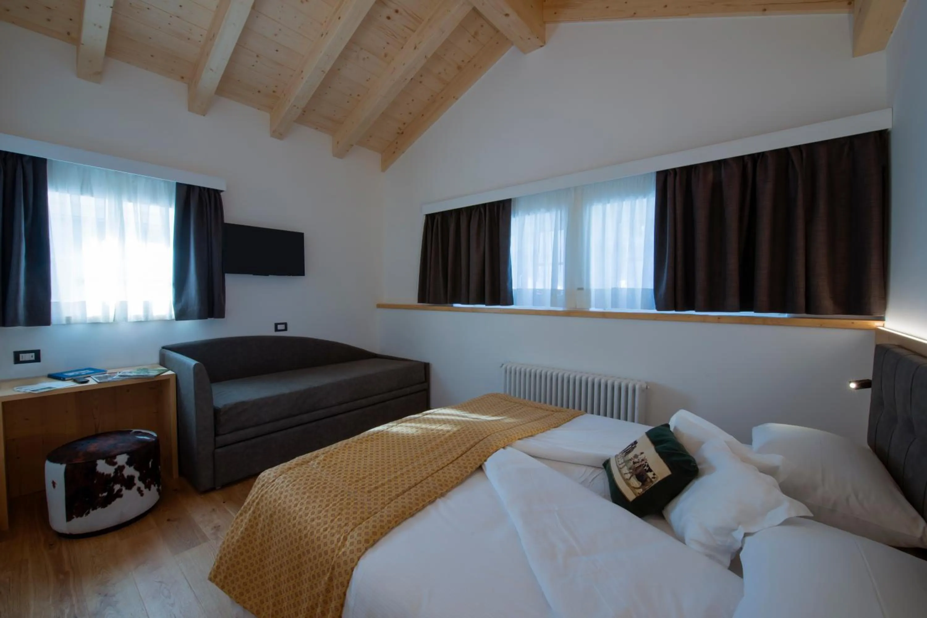Bed in Hotel La Meridiana