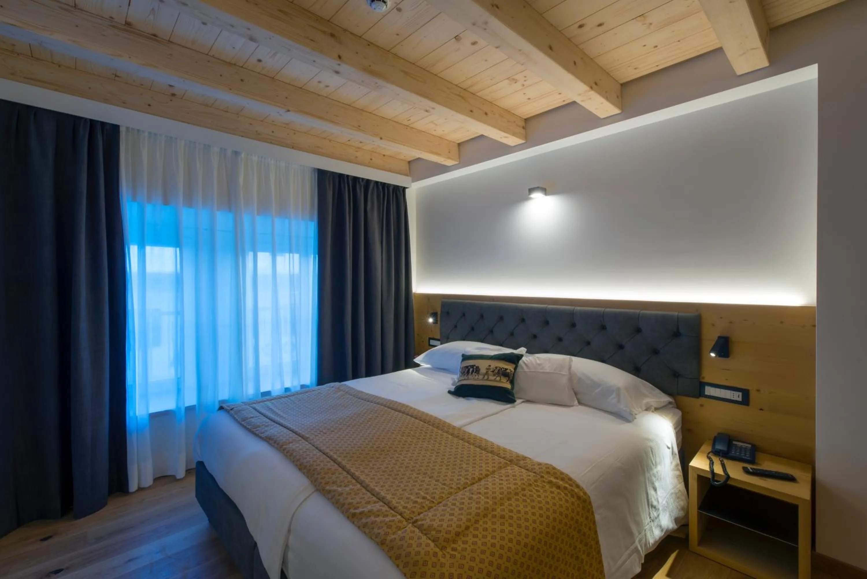 Bed in Hotel La Meridiana