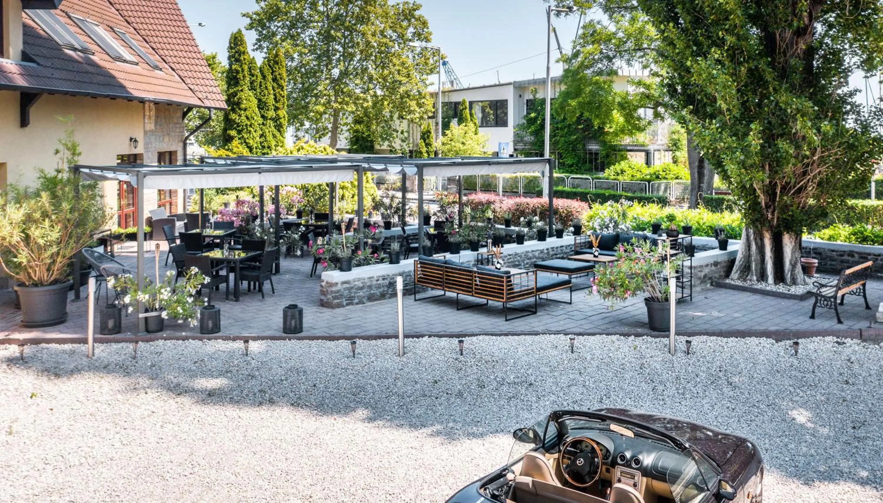 Balcony/Terrace in Hotel Tihany Átrium