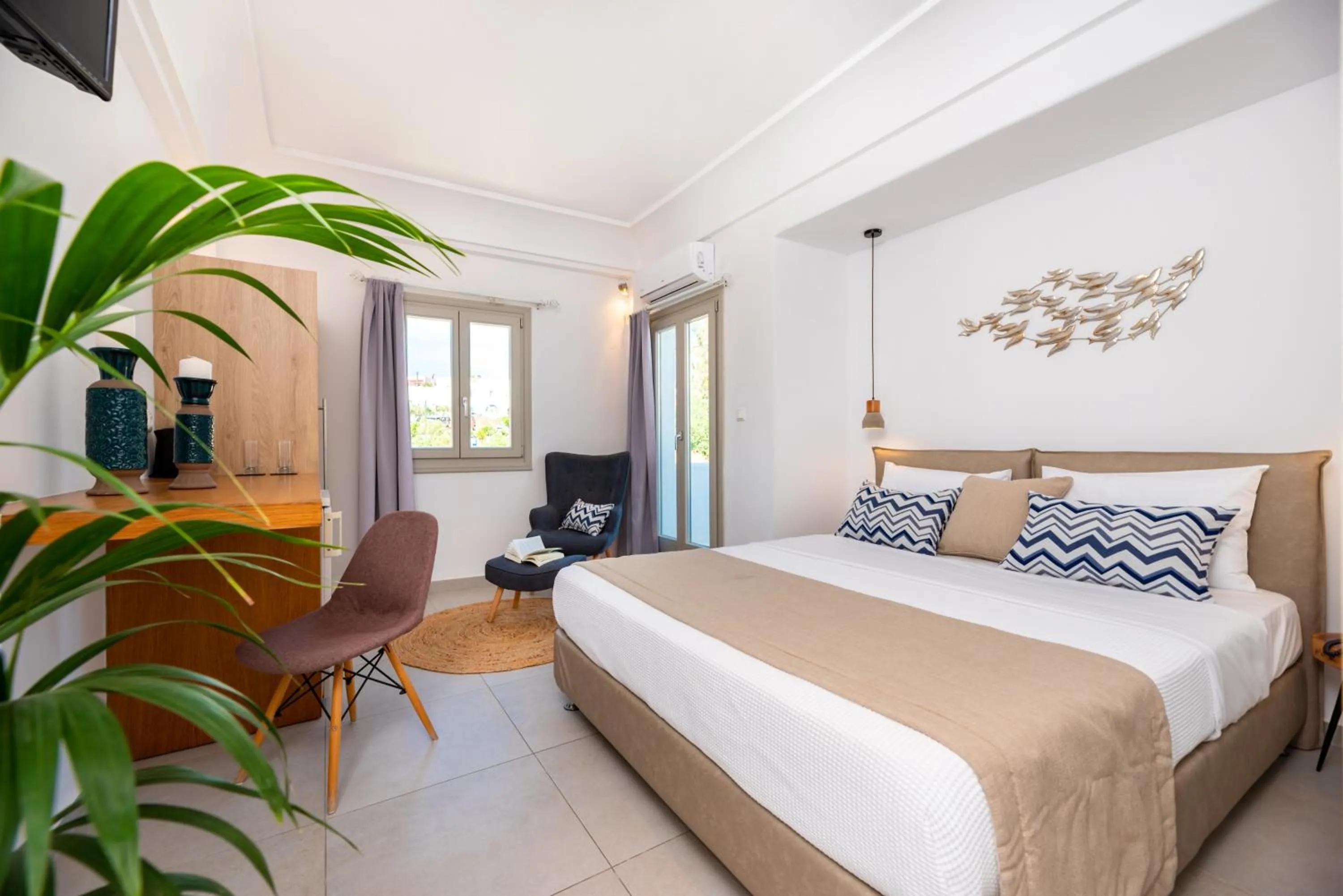 Bedroom, Bed in Kalisperis Hotel