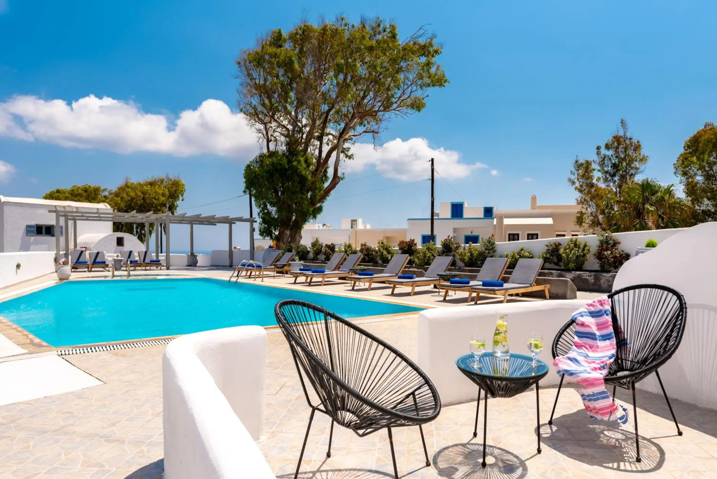 Pool view in Kalisperis Hotel Pool view in Kalisperis Hotel