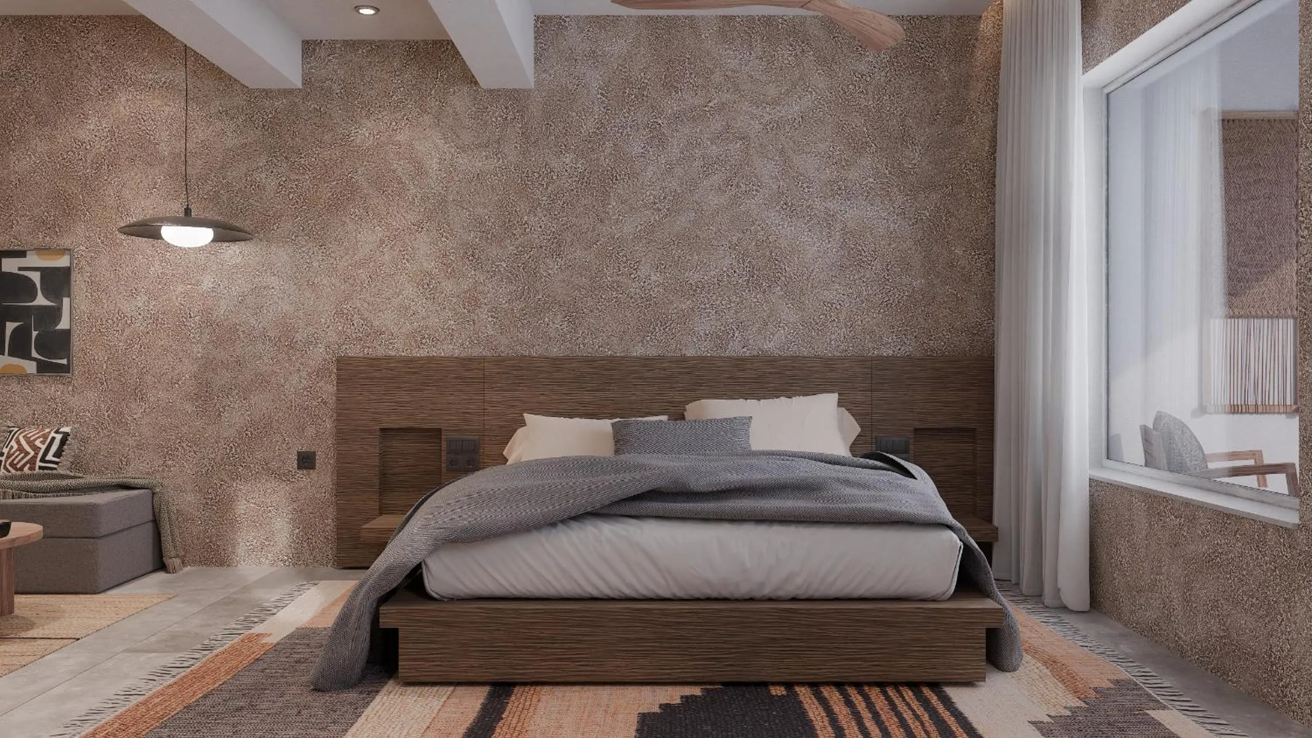 Bed in F Fine Suites - Adults Only