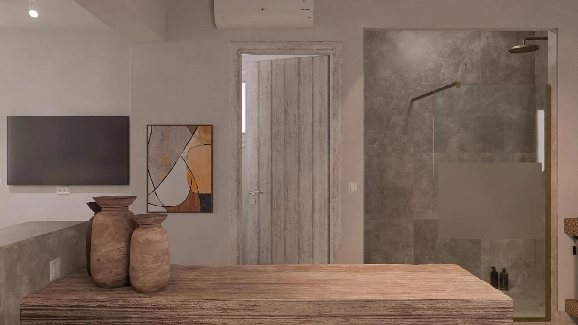 Shower in F Fine Suites - Adults Only