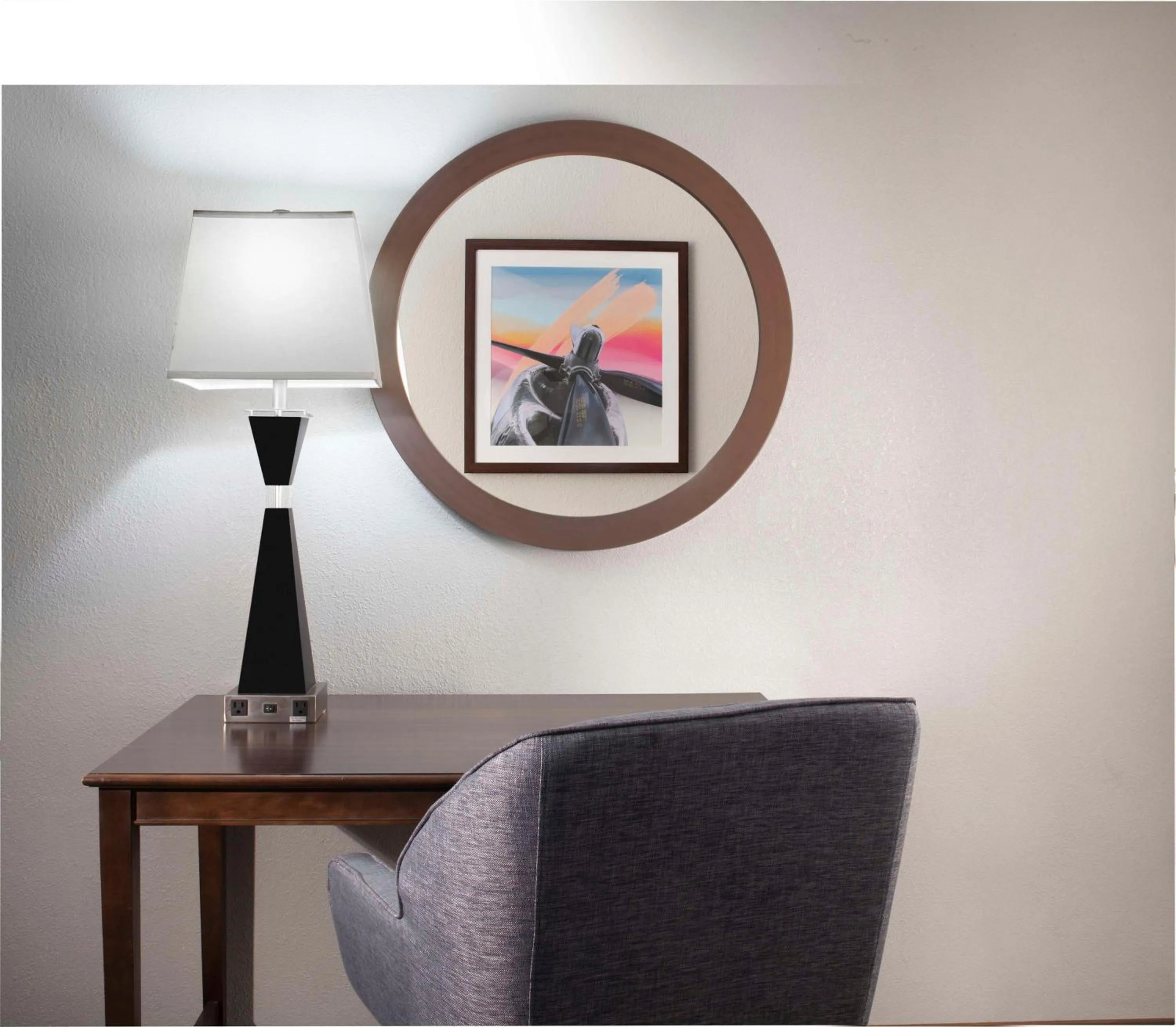 Bedroom in Hampton Inn Evansville