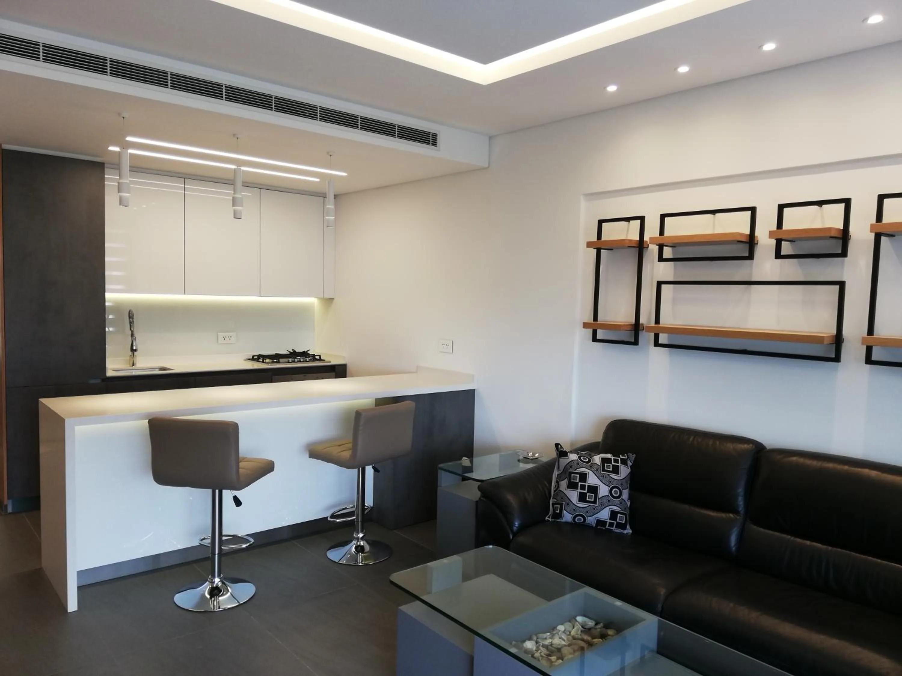 Kitchen or kitchenette in Siwar Center Apartments