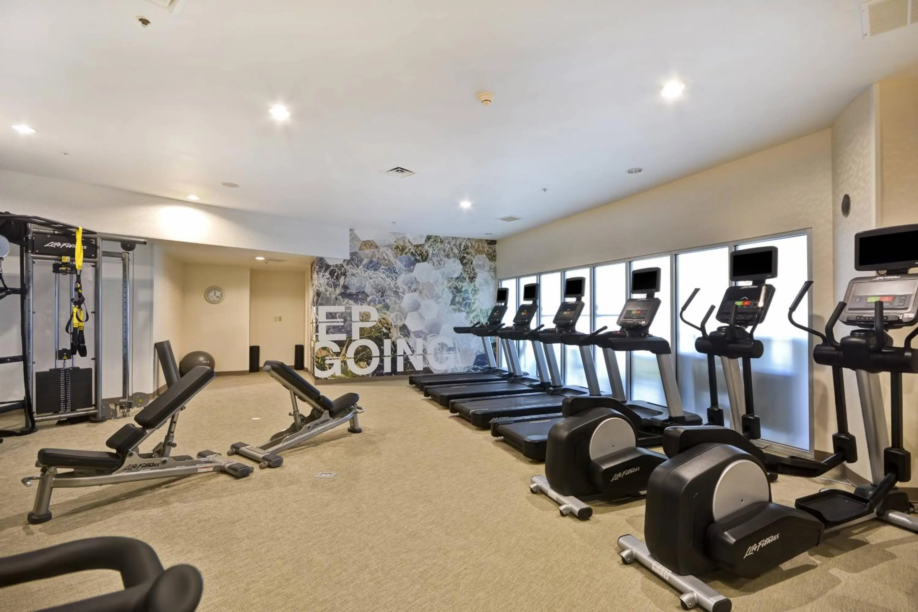 Fitness centre/facilities in SpringHill Suites by Marriott Indianapolis Airport/Plainfield